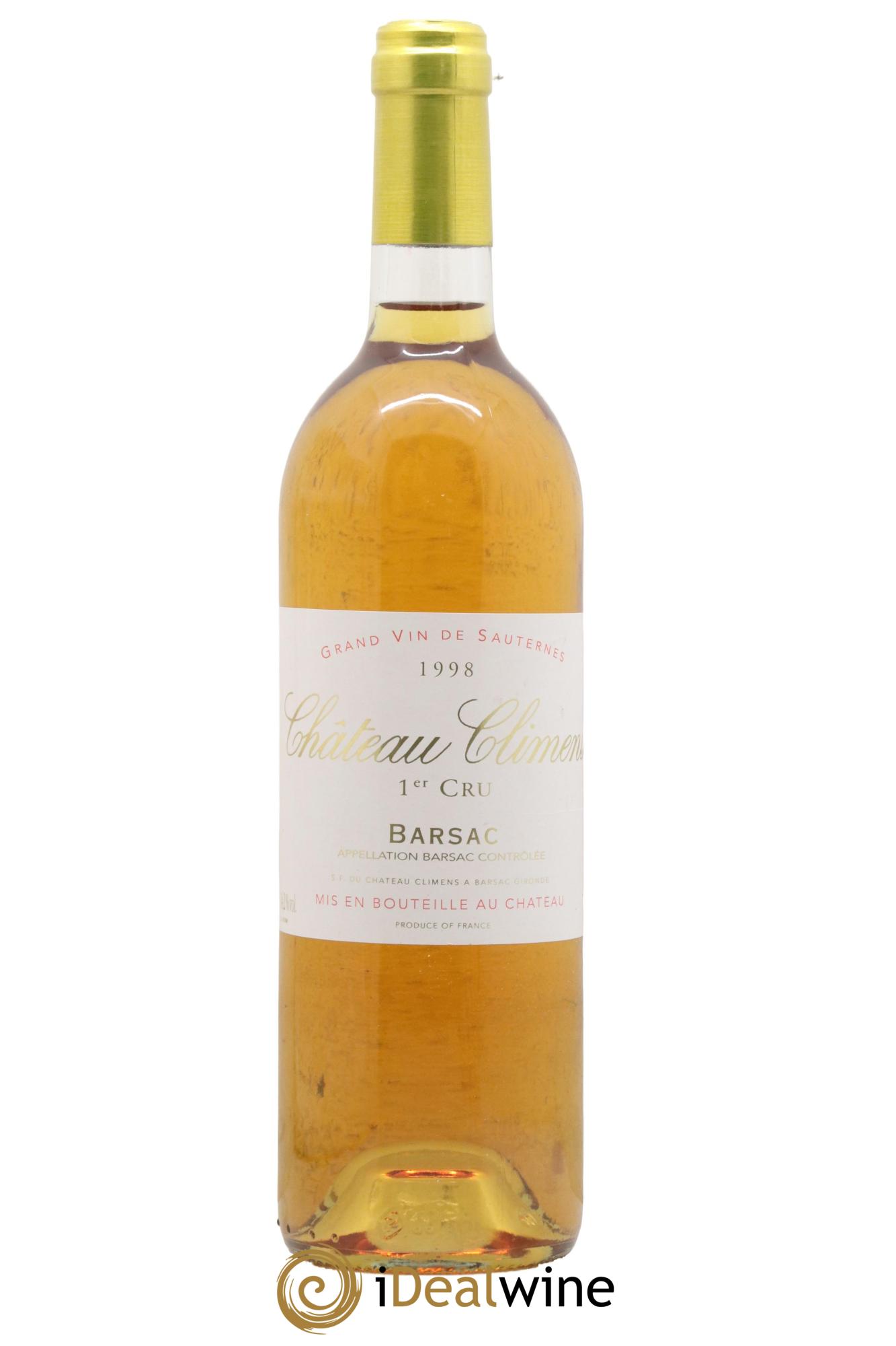 Château Climens 1er Grand Cru Classé 1998 - Lotto di 1 bottiglia - 0