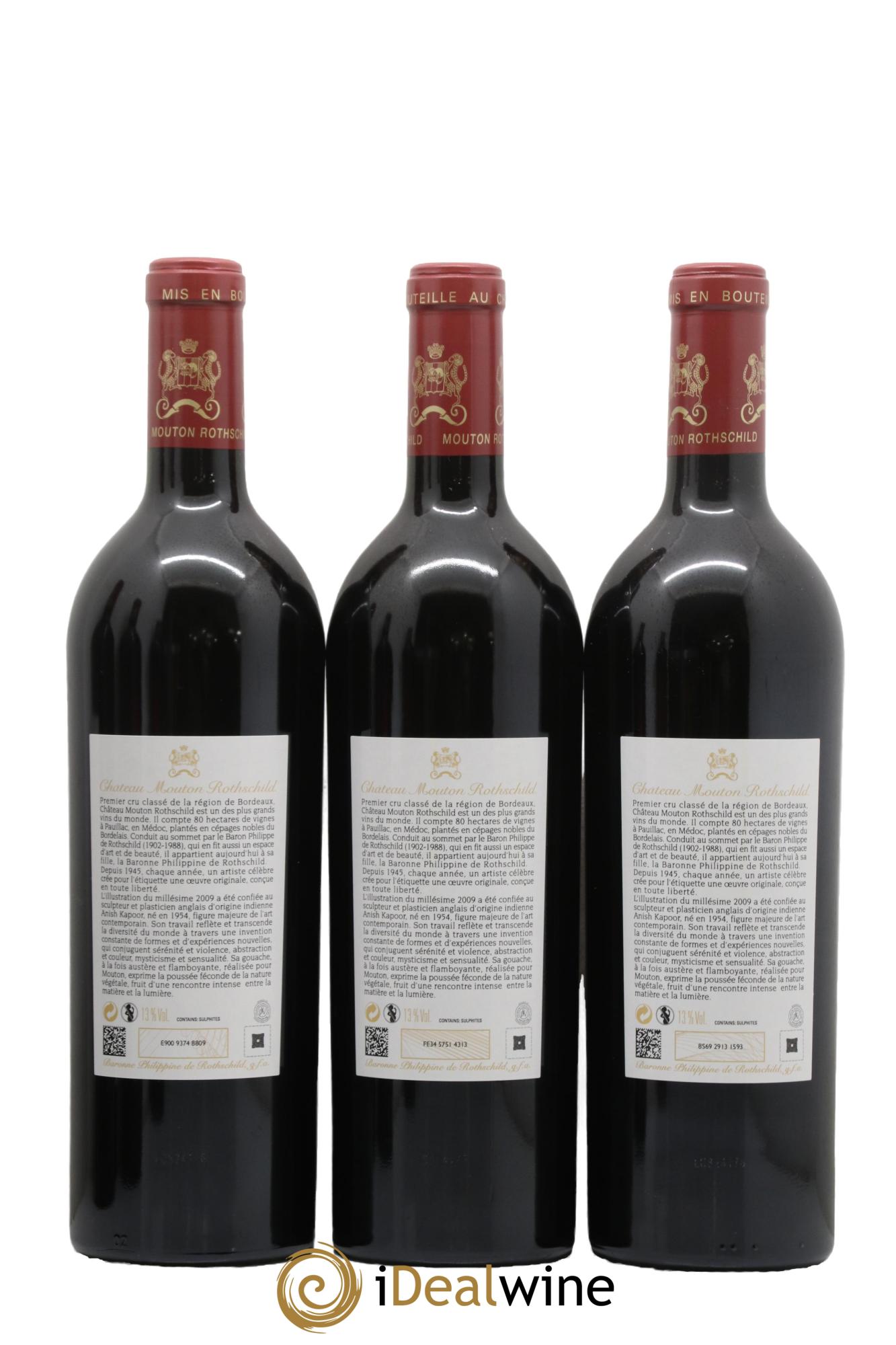 Château Mouton Rothschild 1er Grand Cru Classé 2009 - Lot of 6 bottles - 2