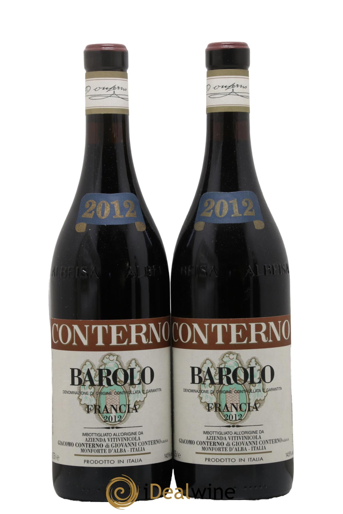 Barolo DOCG Vigna Francia Giacomo Conterno 2012 - Lot of 2 bottles - 0