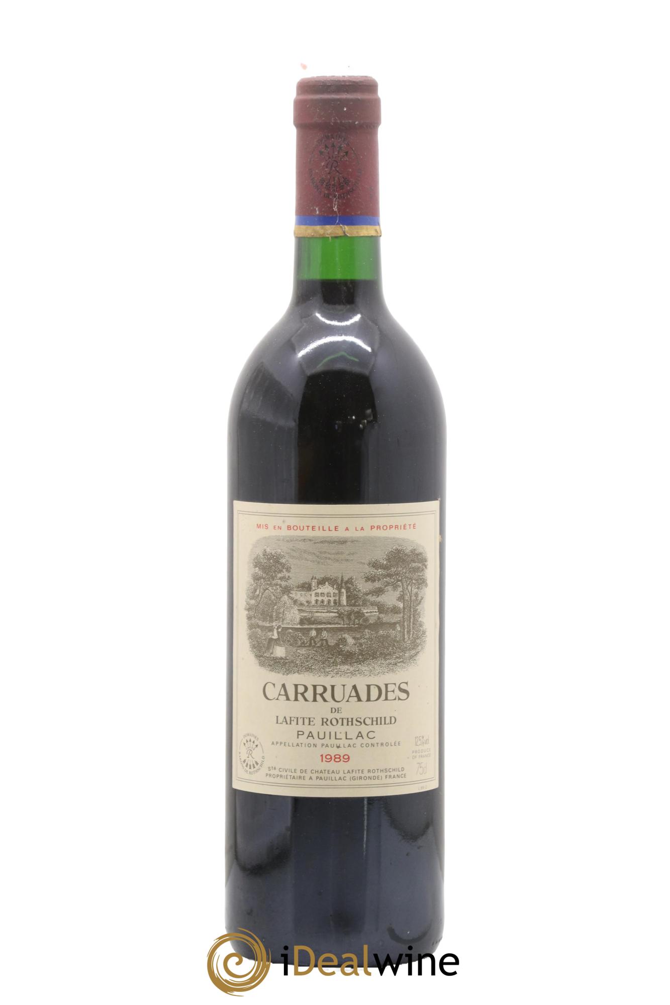 Carruades de Lafite Rothschild Second Vin 1989 - Posten von 1 Flasche - 0