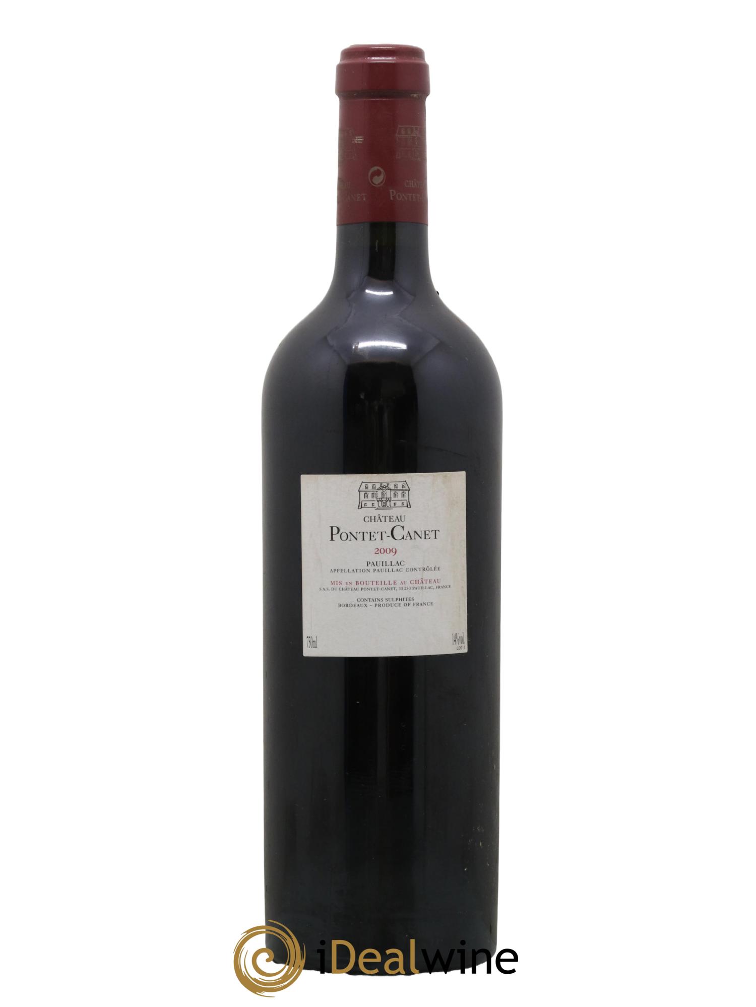 Château Pontet Canet 5ème Grand Cru Classé 2009 - Lot de 1 bouteille - 1