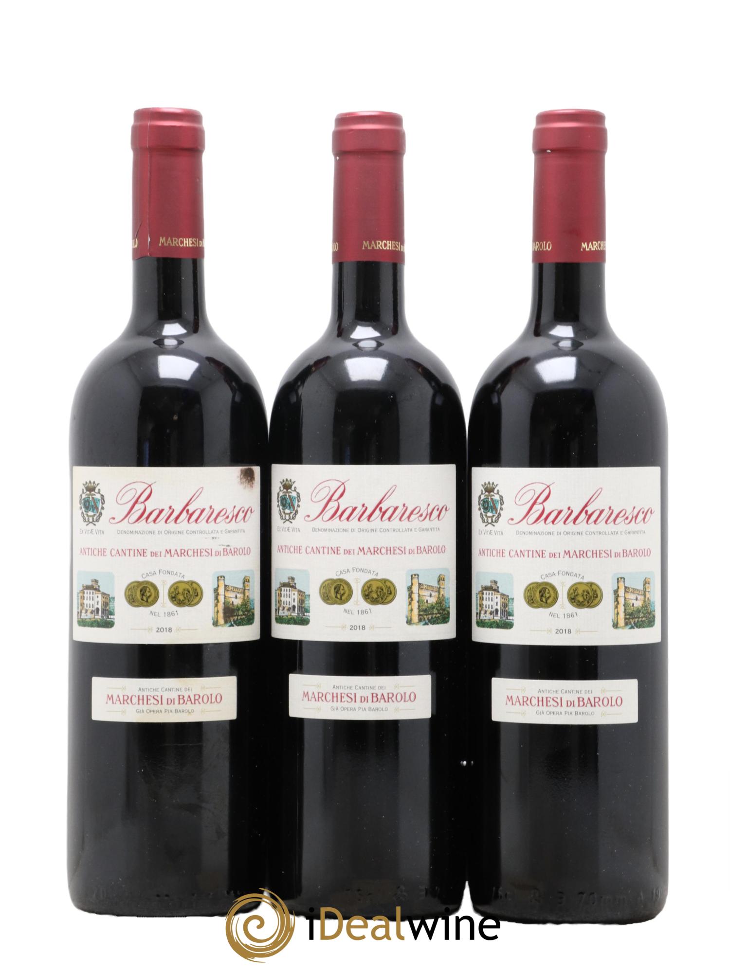 Barbaresco DOCG Marchesi di Barolo 2018 - Lot de 3 bouteilles - 0