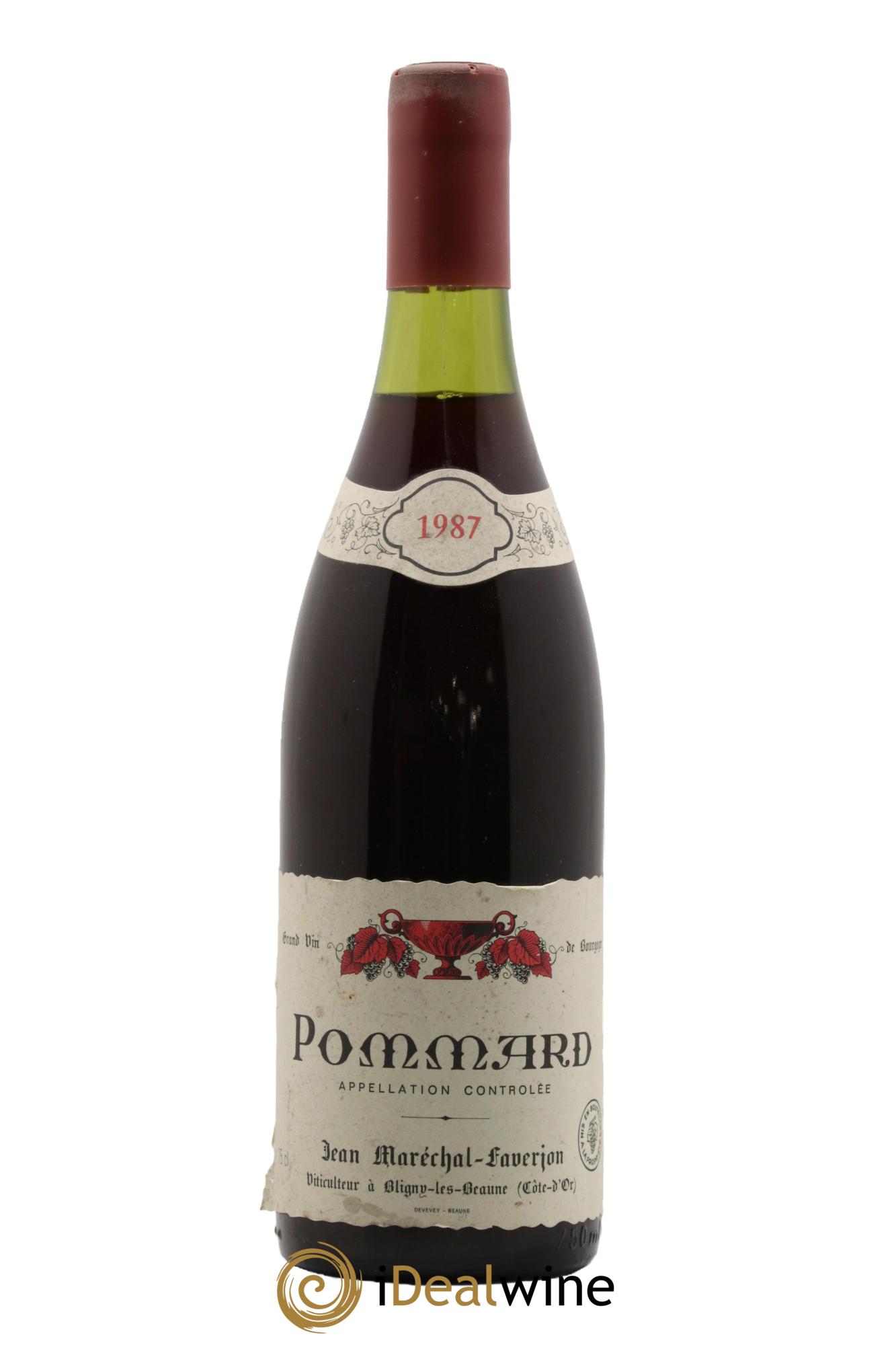 Pommard Jean Maréchal-Faverjon 1987 - Lot de 1 bouteille - 0