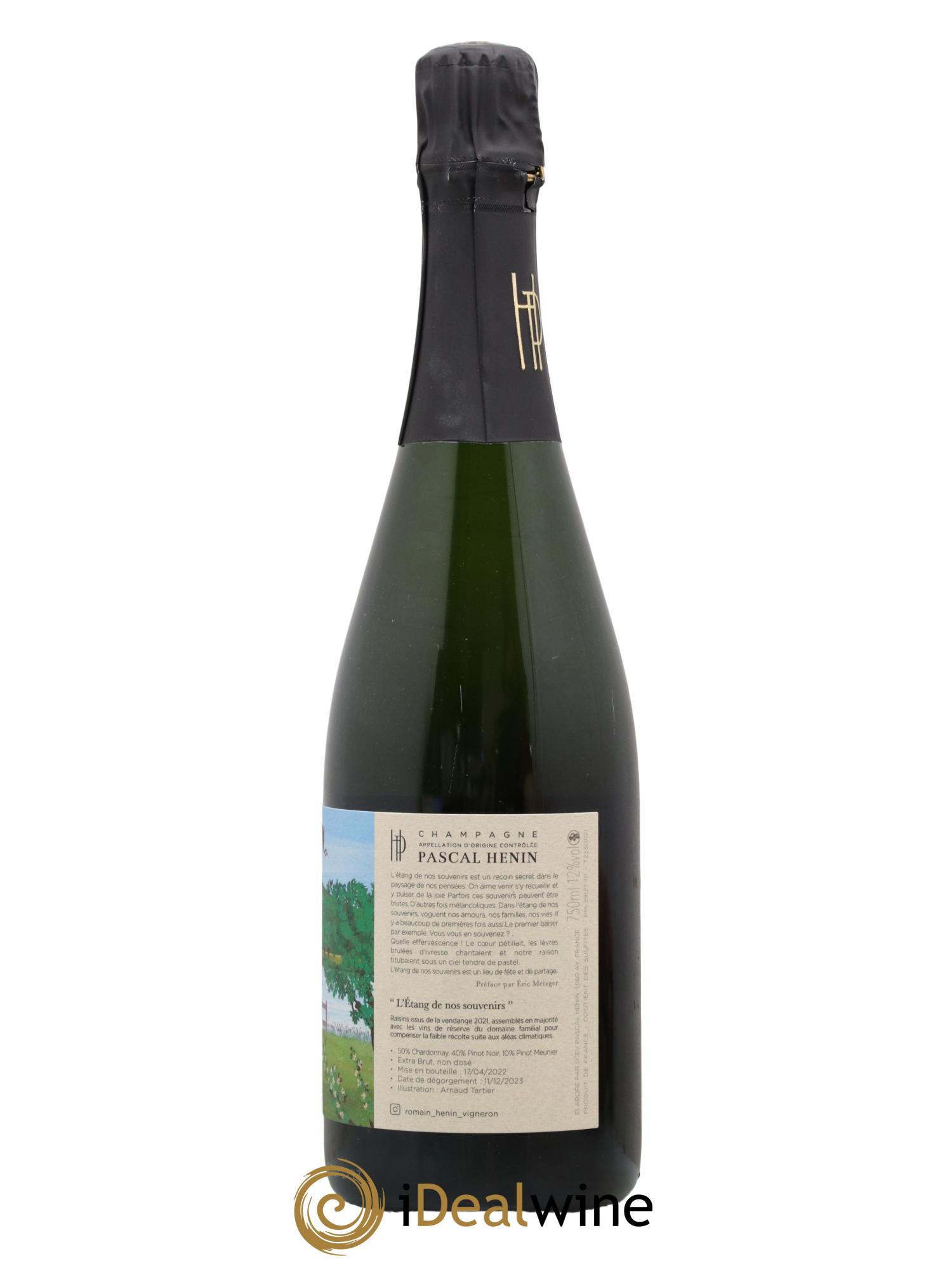 Champagne L'Etang de nos Souvenirs Maison Pascal Henin - Lot of 1 bottle - 1
