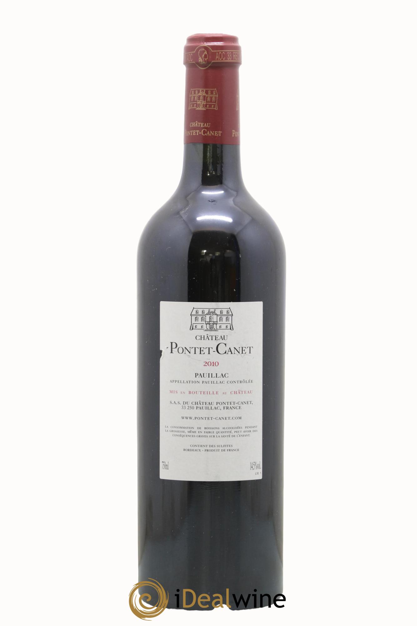 Château Pontet Canet 5ème Grand Cru Classé 2010 - Lotto di 1 bottiglia - 1