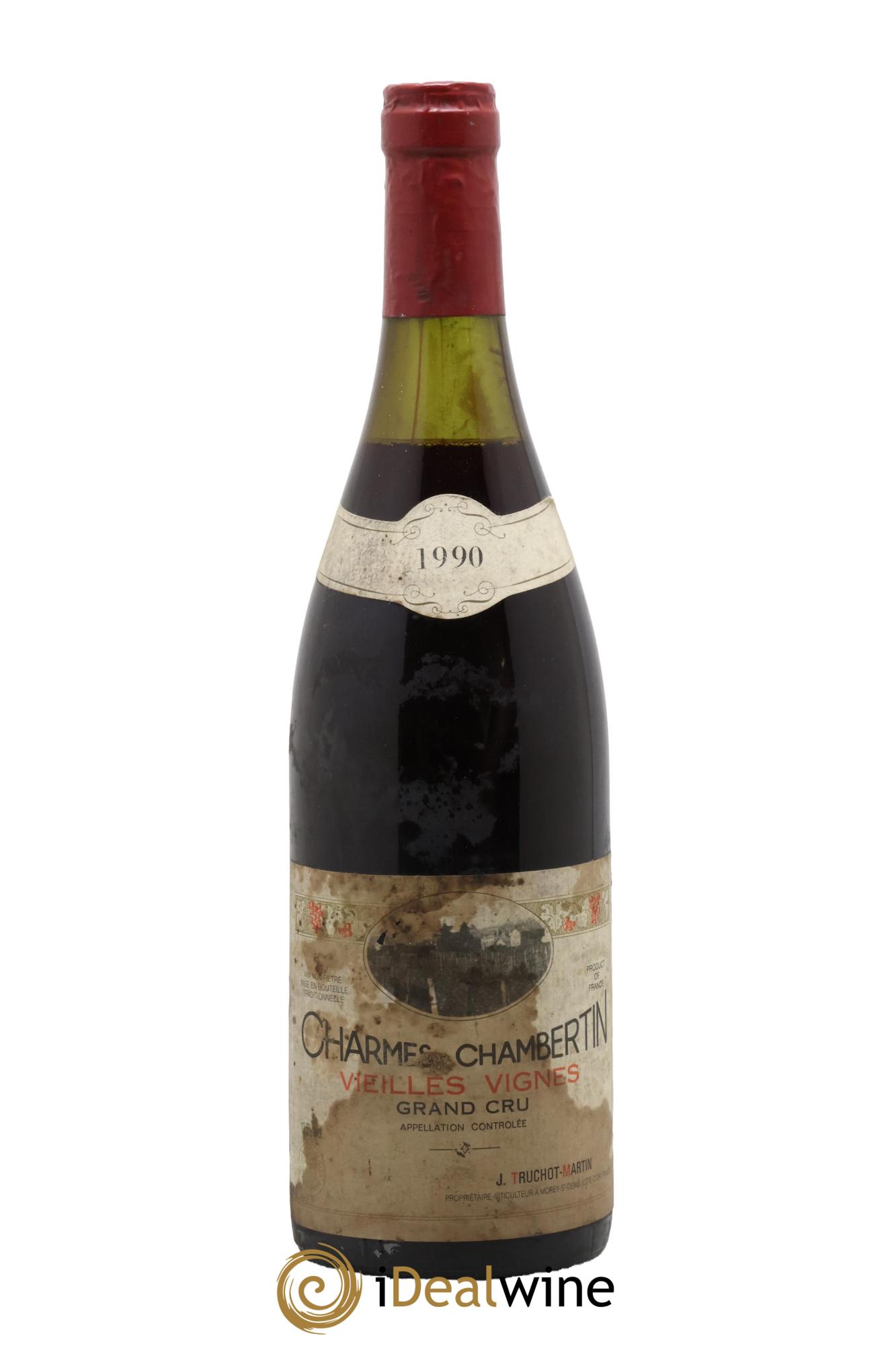 Charmes-Chambertin Grand Cru Vieilles Vignes Jacky Truchot 1990 - Lot de 1 bouteille - 0