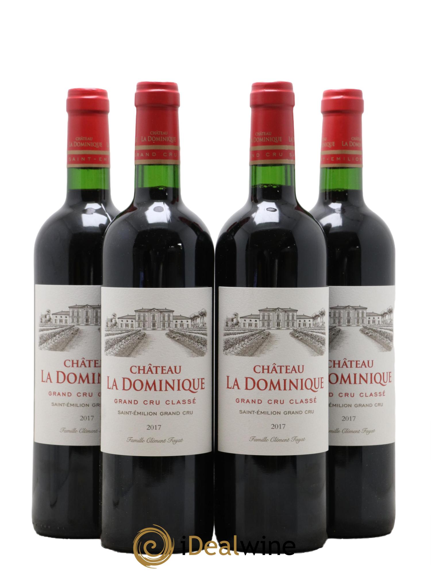 Château la Dominique Grand Cru Classé 2017 - Lotto di 4 bottiglie - 0
