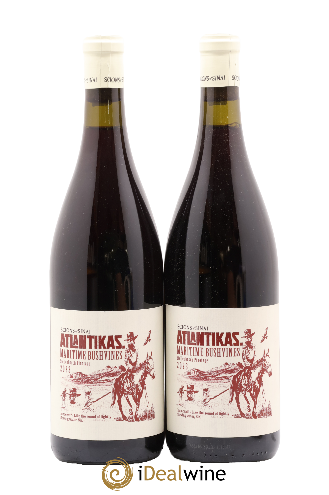 Afrique du Sud Scions of Sinai Pinotage Atlantikas 2023 - Lot de 2 bouteilles - 0
