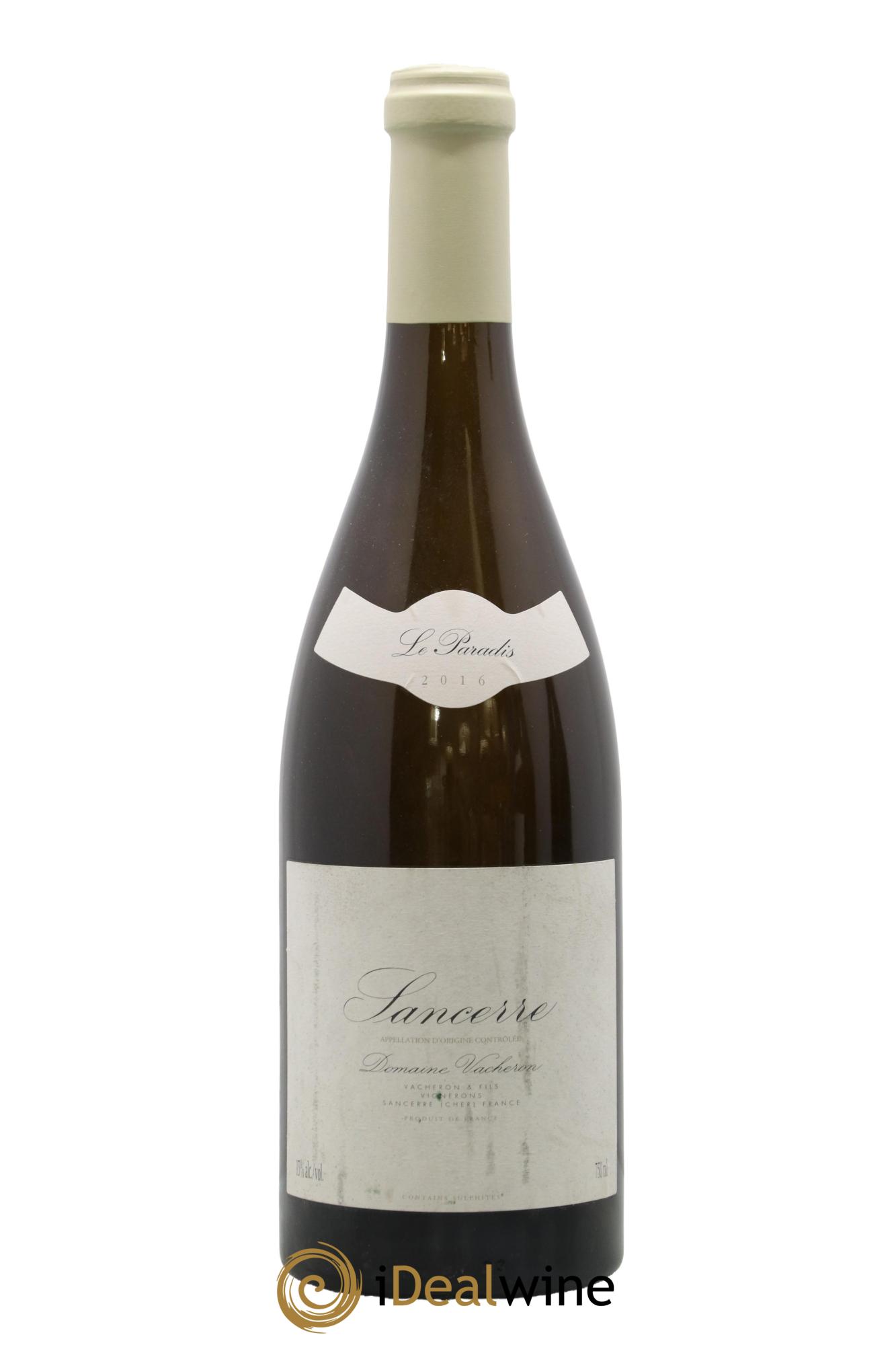 Sancerre Le Paradis Domaine Vacheron et Fils 2016 - Lot of 1 bottle - 0