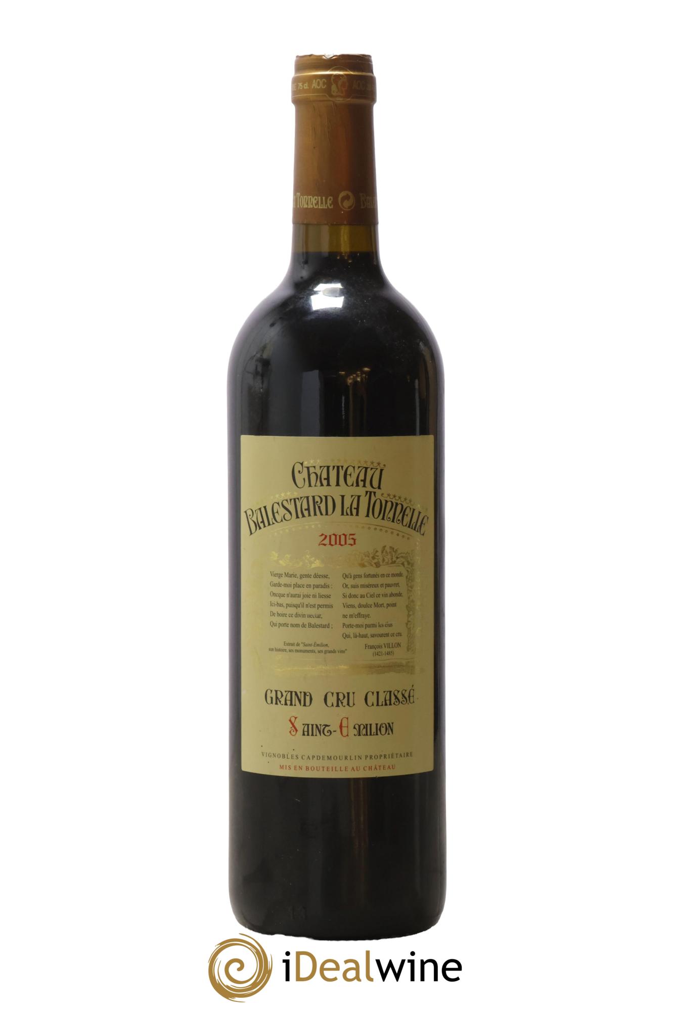 Château Balestard la Tonnelle Grand Cru Classé 2005 - Lot of 1 bottle - 0