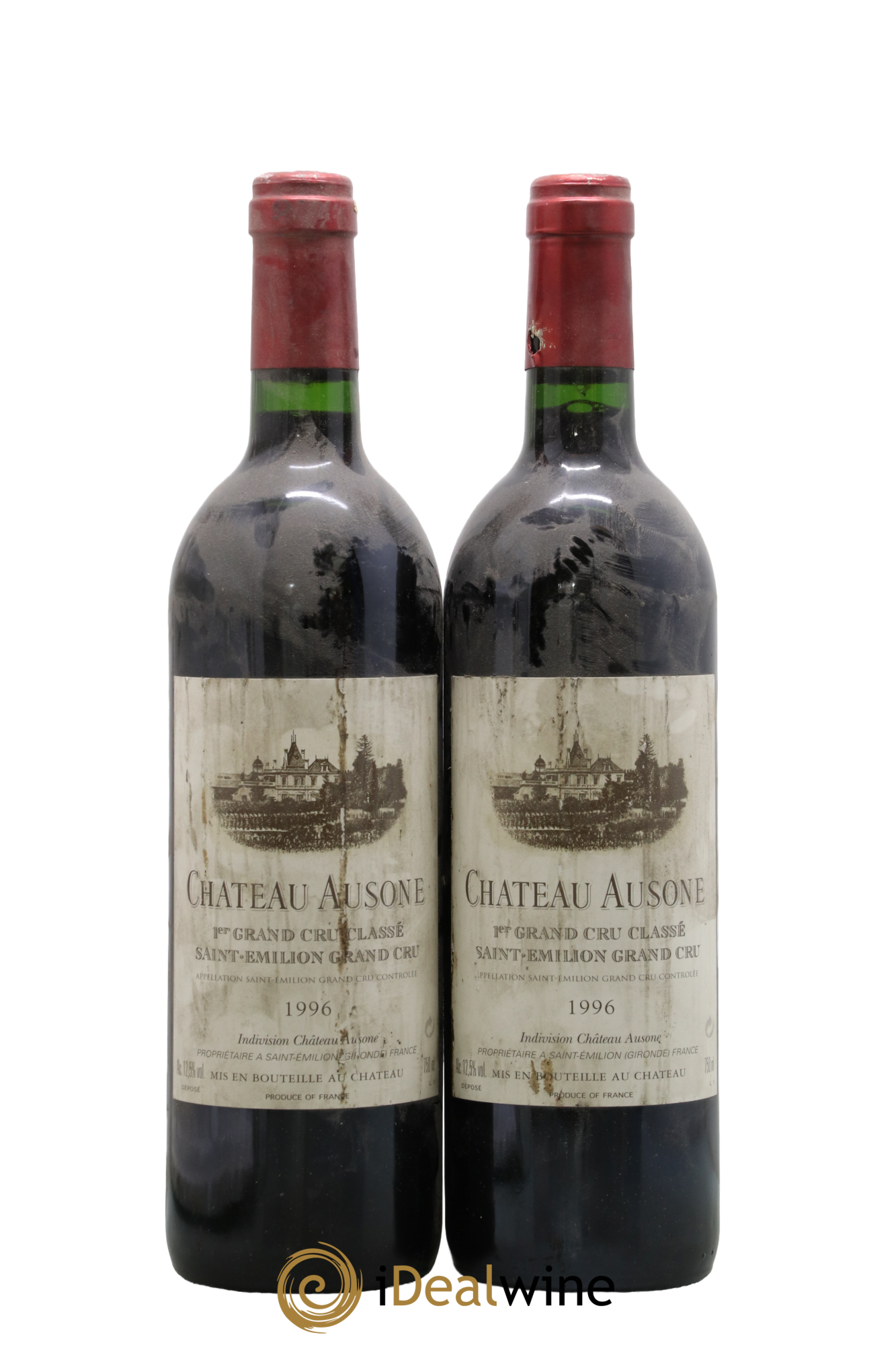 Château Ausone 1er Grand Cru Classé A 1996 - Lot de 2 bouteilles - 0