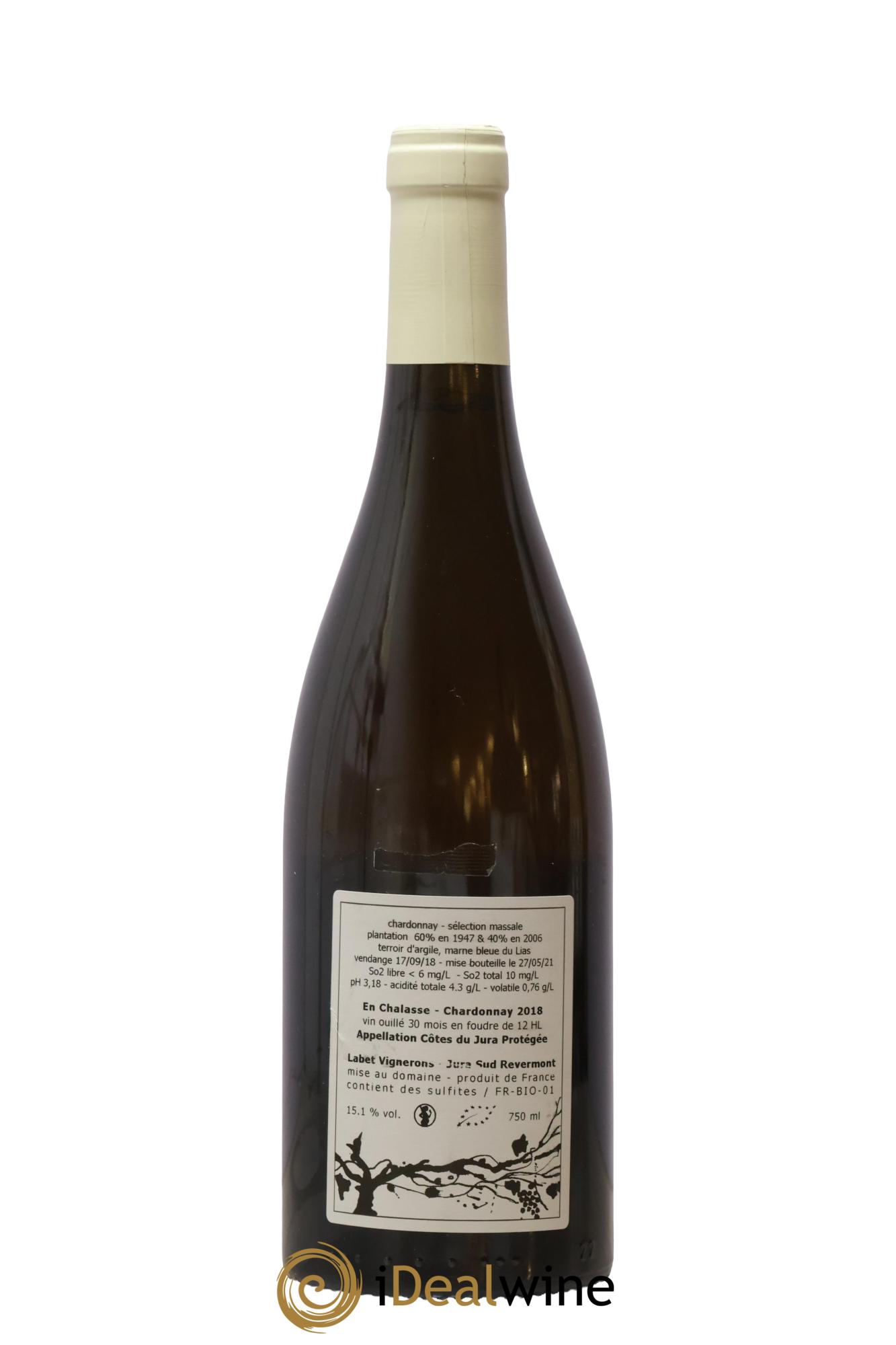 Côtes du Jura Chardonnay En Chalasse Romain - Julien  - Charline Labet 2018 - Posten von 1 Flasche - 1