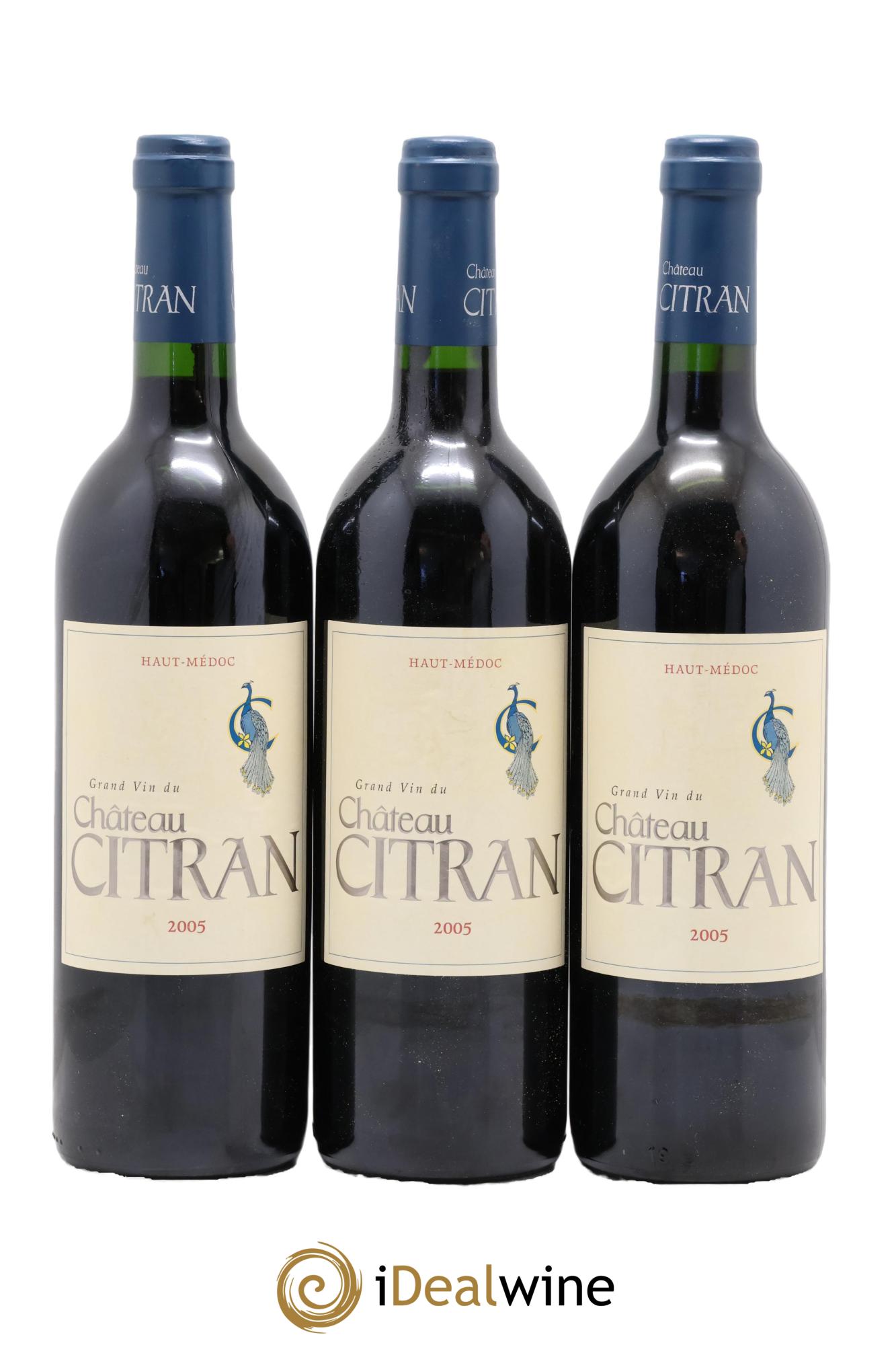 Château Citran Cru Bourgeois 2005 - Lot of 3 bottles - 0