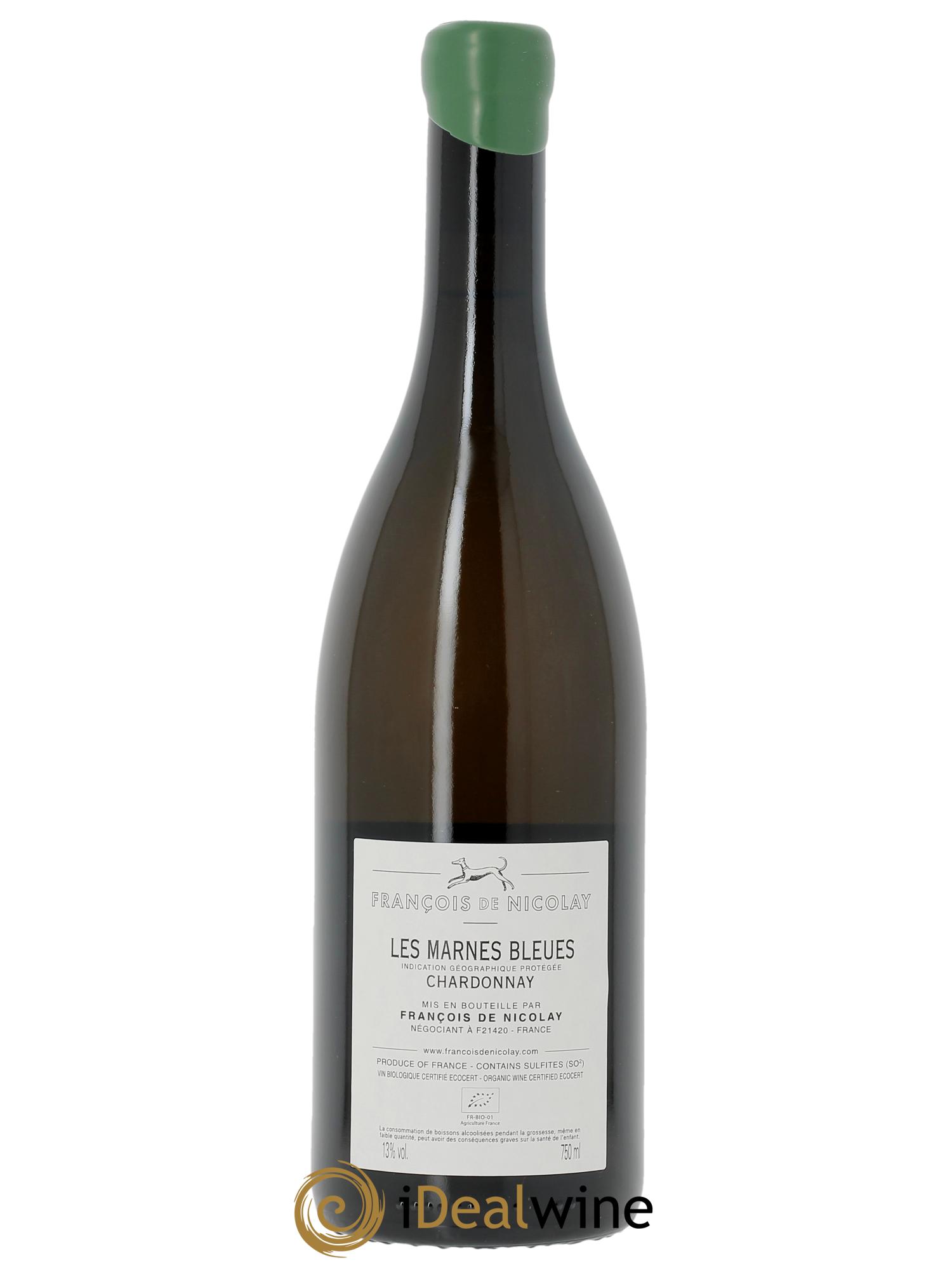 Côtes du Jura Chardonnay Les Marnes Bleues François de Nicolay  2022 - Lotto di 1 bottiglia - 1