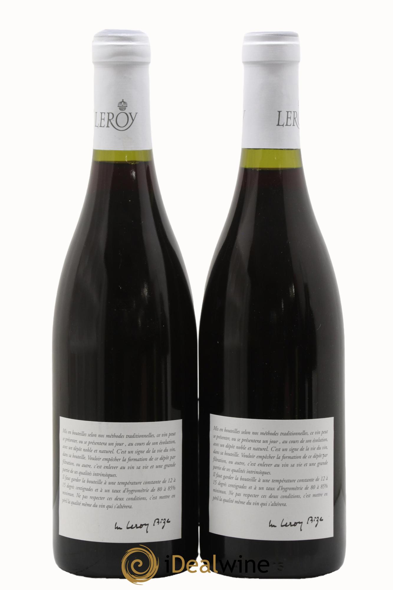 Santenay 1er Cru La Comme Leroy SA 2009 - Lot of 2 bottles - 1