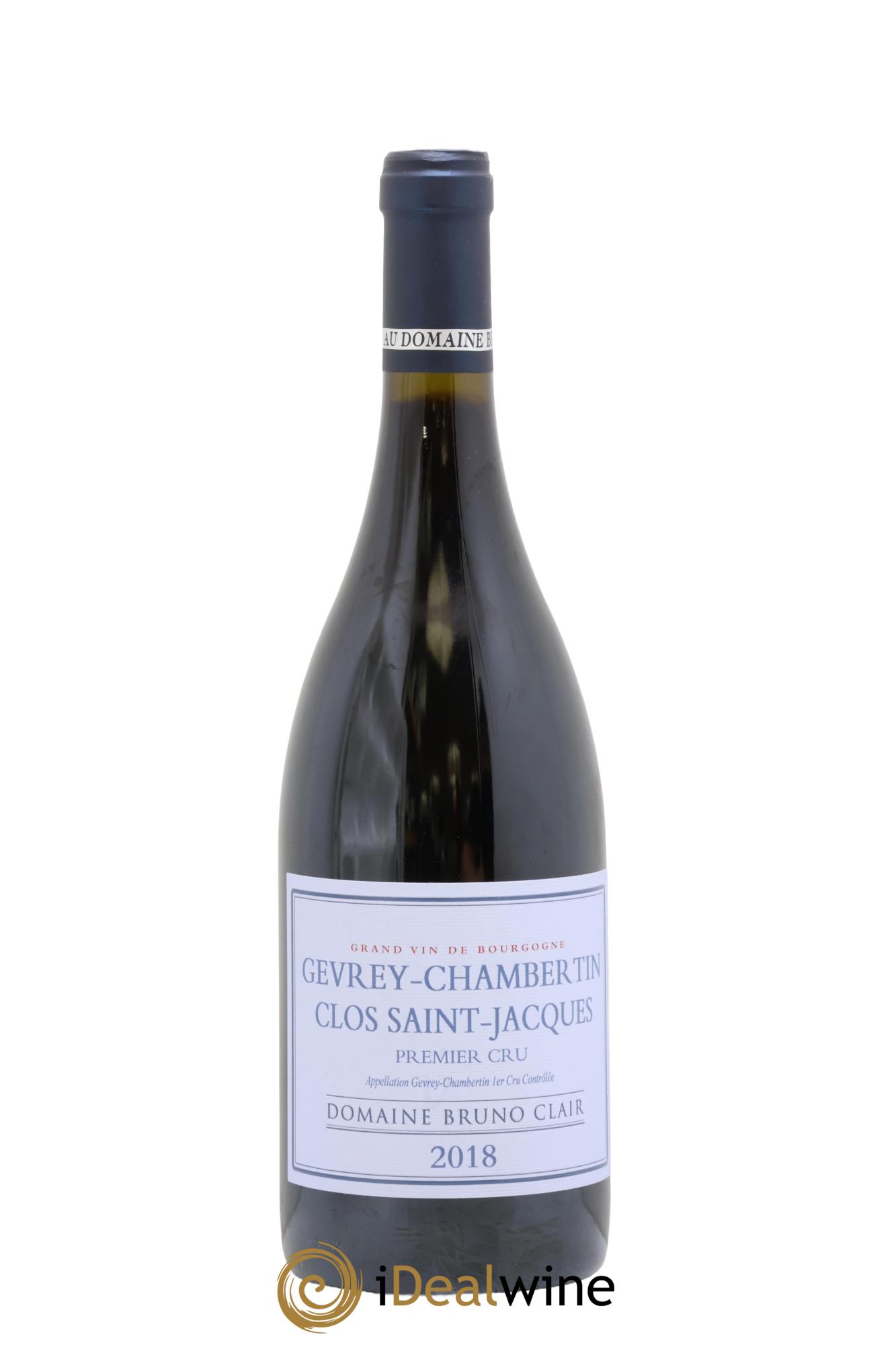 Gevrey-Chambertin 1er Cru Clos Saint-Jacques Bruno Clair (Domaine) 2018 - Lot of 1 bottle - 0