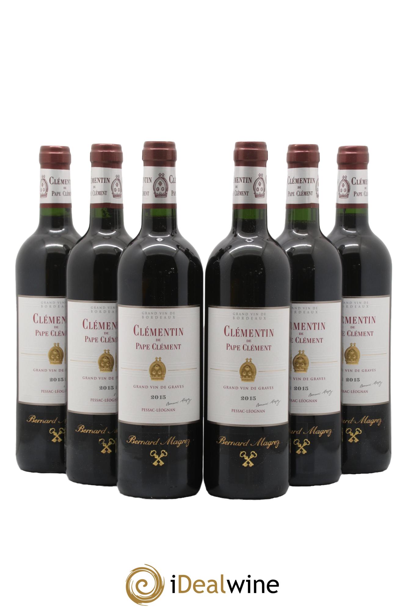 Le Clémentin de Pape Clément Second Vin 2015 - Lot de 6 bouteilles - 0