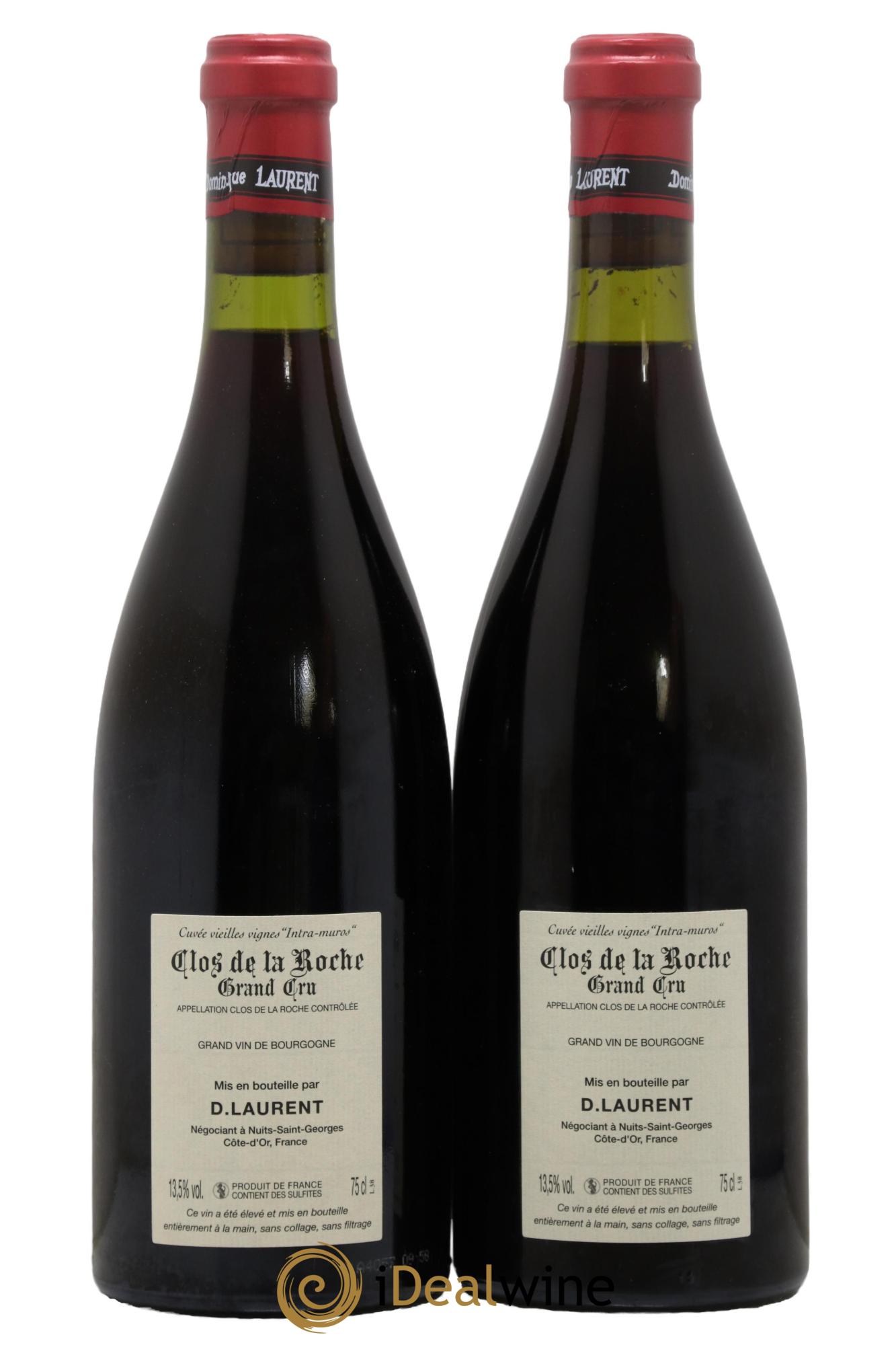 Clos de la Roche Grand Cru Vieilles vignes Intra-muros Dominique Laurent 2006 - Lot de 2 bouteilles - 1