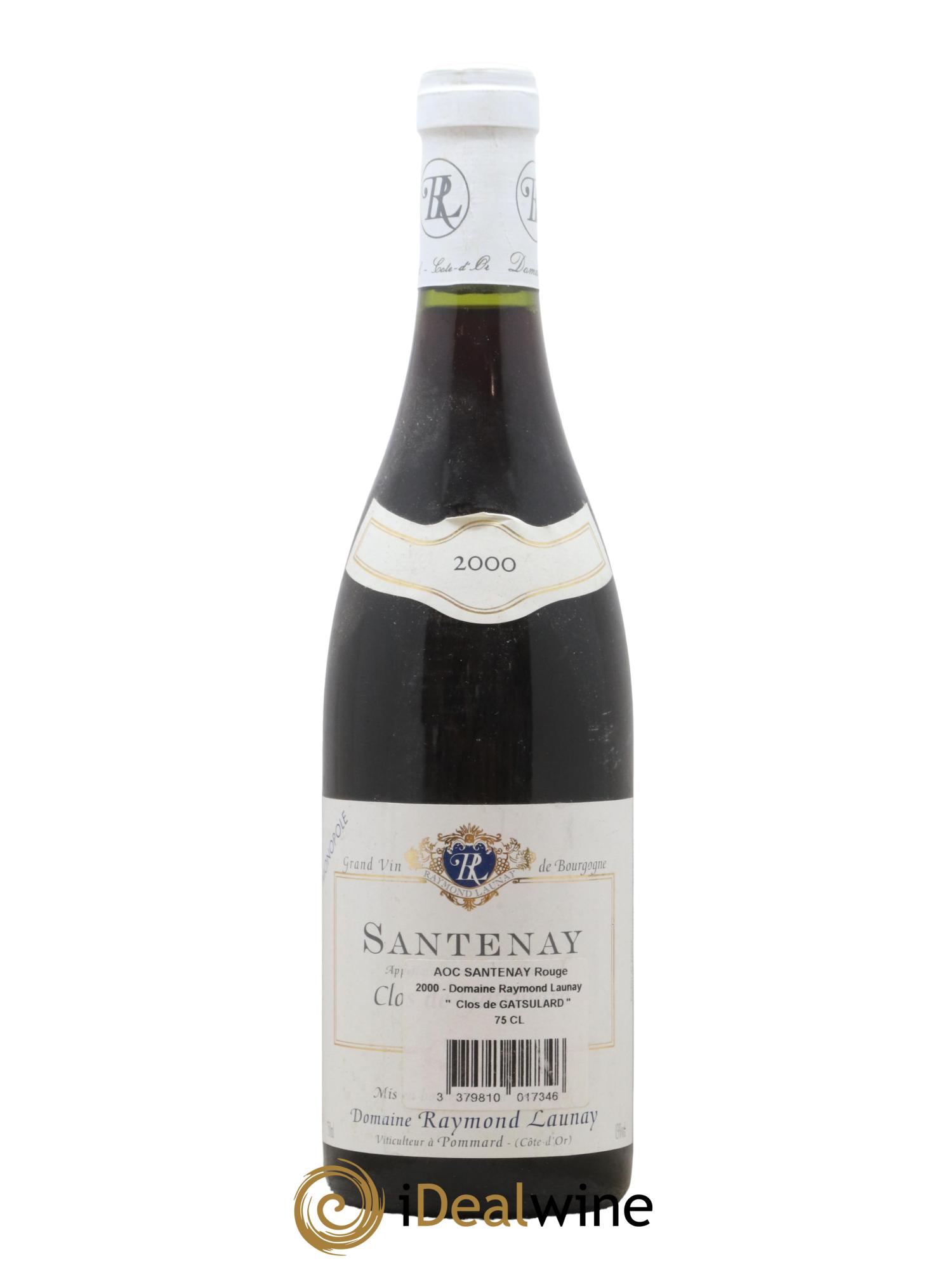 Santenay 1er Cru Clos des Gatsulards Domaine Raymond Launay 2000 - Lot de 1 bouteille - 0