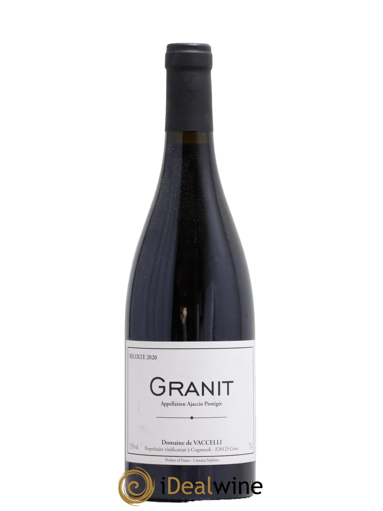 Ajaccio Granit Vaccelli 2020 - Lot de 1 bouteille - 0