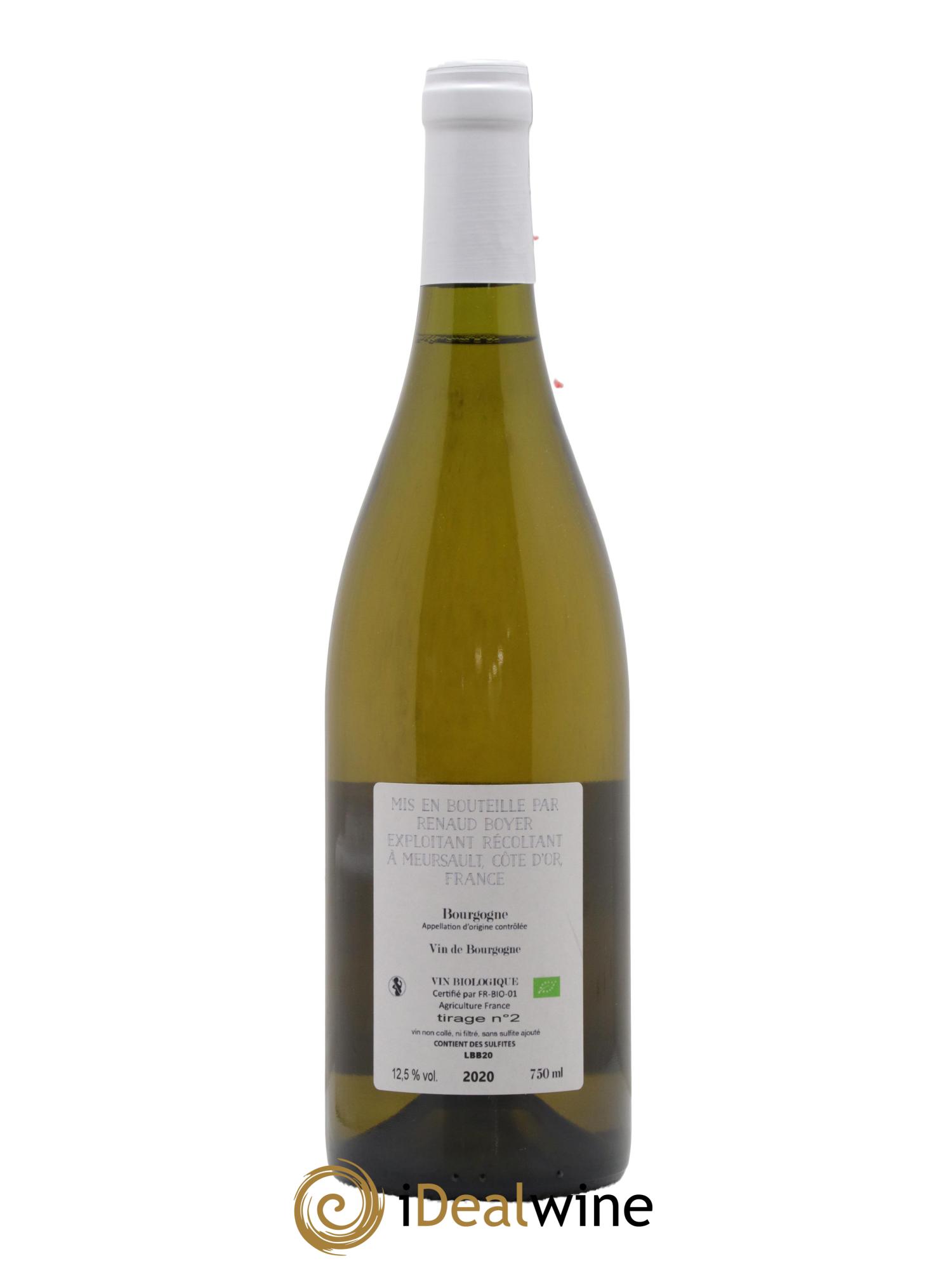 Bourgogne Les Riaux Renaud Boyer Tirage N°2 2020 - Lot de 1 bouteille - 1