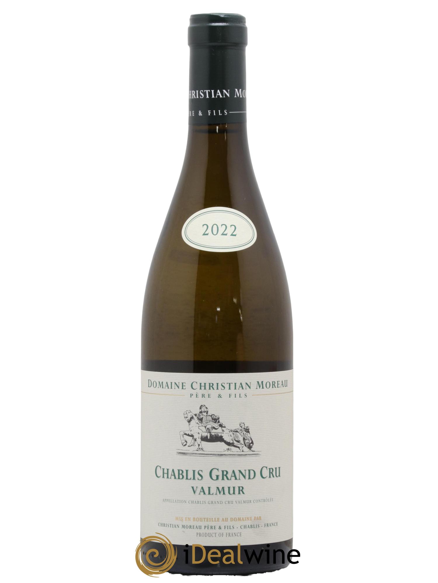 Chablis Grand Cru Valmur Christian Moreau 2022 - Lot de 1 bouteille - 0