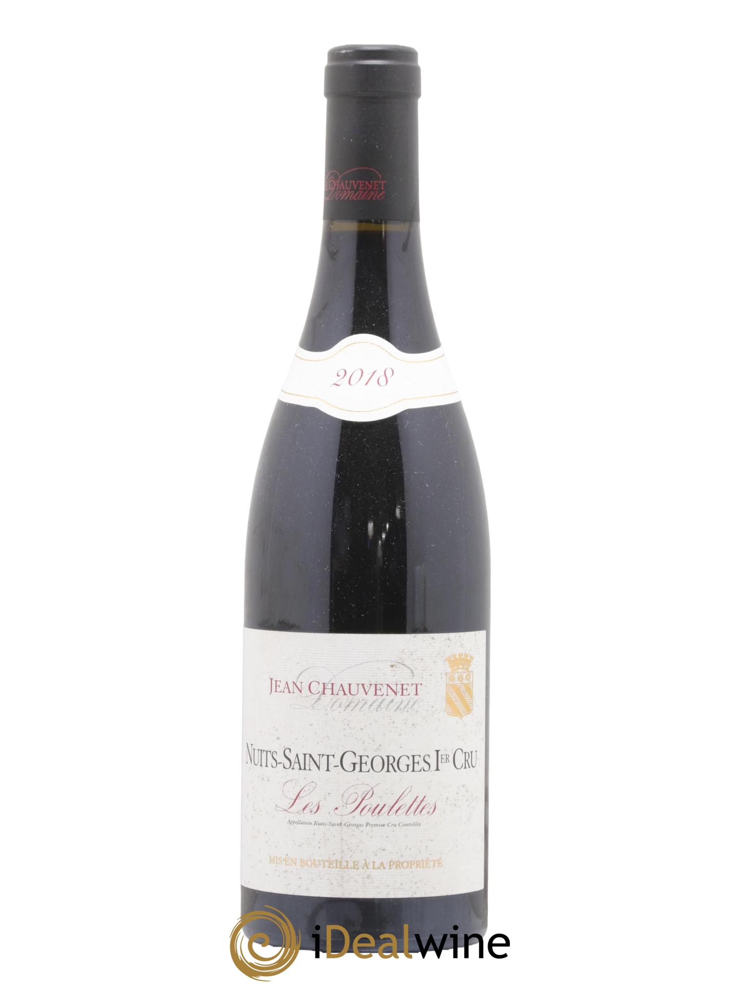 Nuits-Saint-Georges 1er Cru Les Poulettes Domaine Jean Chauvenet 2018 - Lot de 1 bouteille - 0