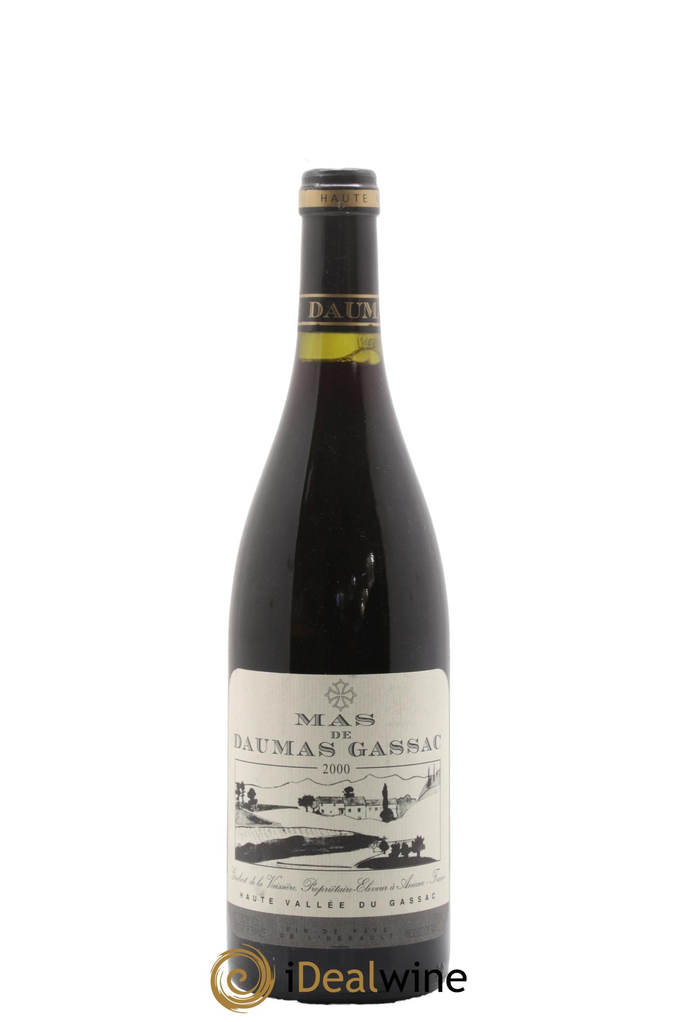 Saint-Guilhem-le-Désert - Cité d'Aniane Mas Daumas Gassac Famille Guibert de La Vaissière 2000 - Lot de 1 bouteille - 0