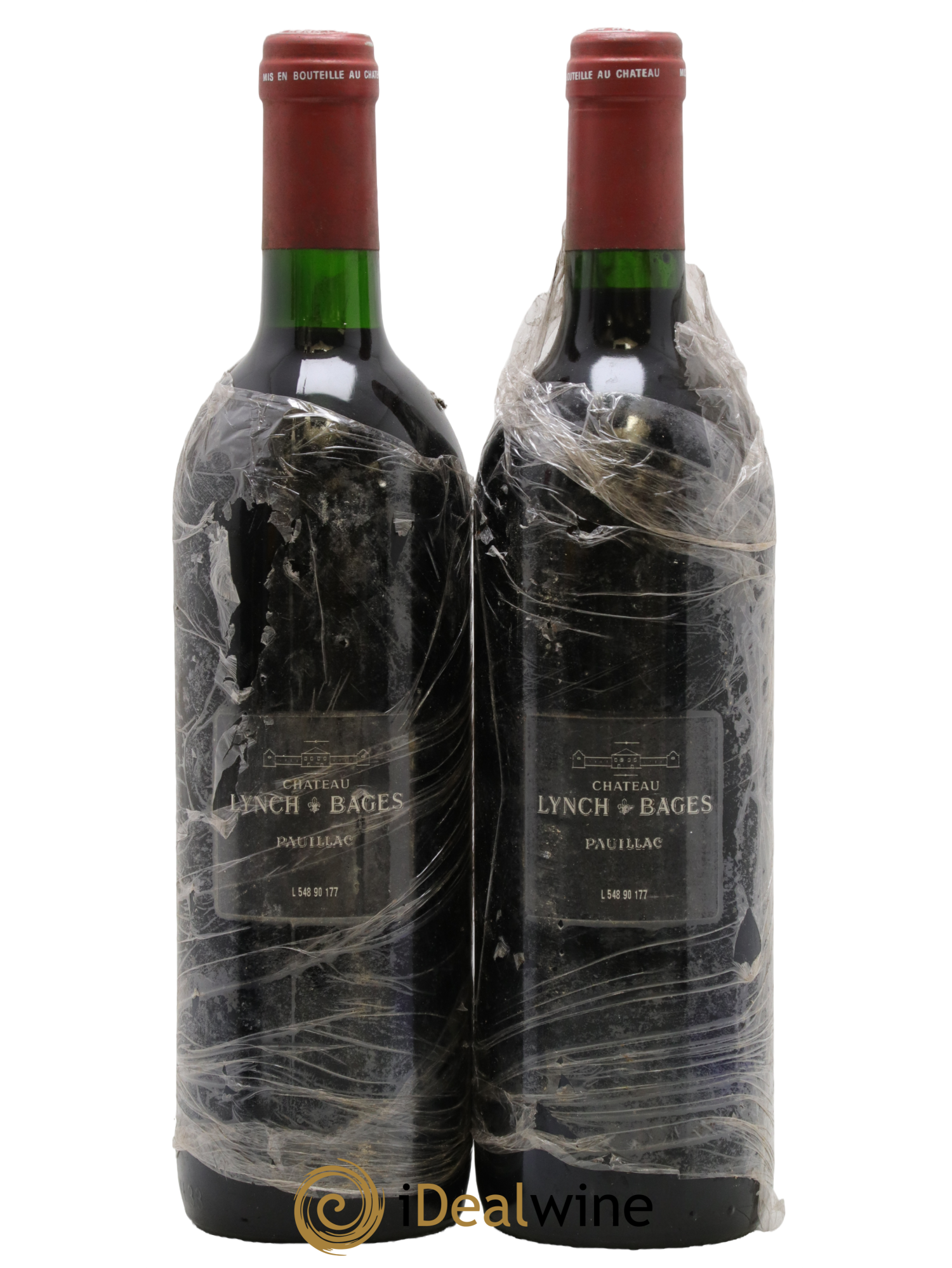 Château Lynch Bages 5ème Grand Cru Classé 1990 - Posten von 2 Flaschen - 1