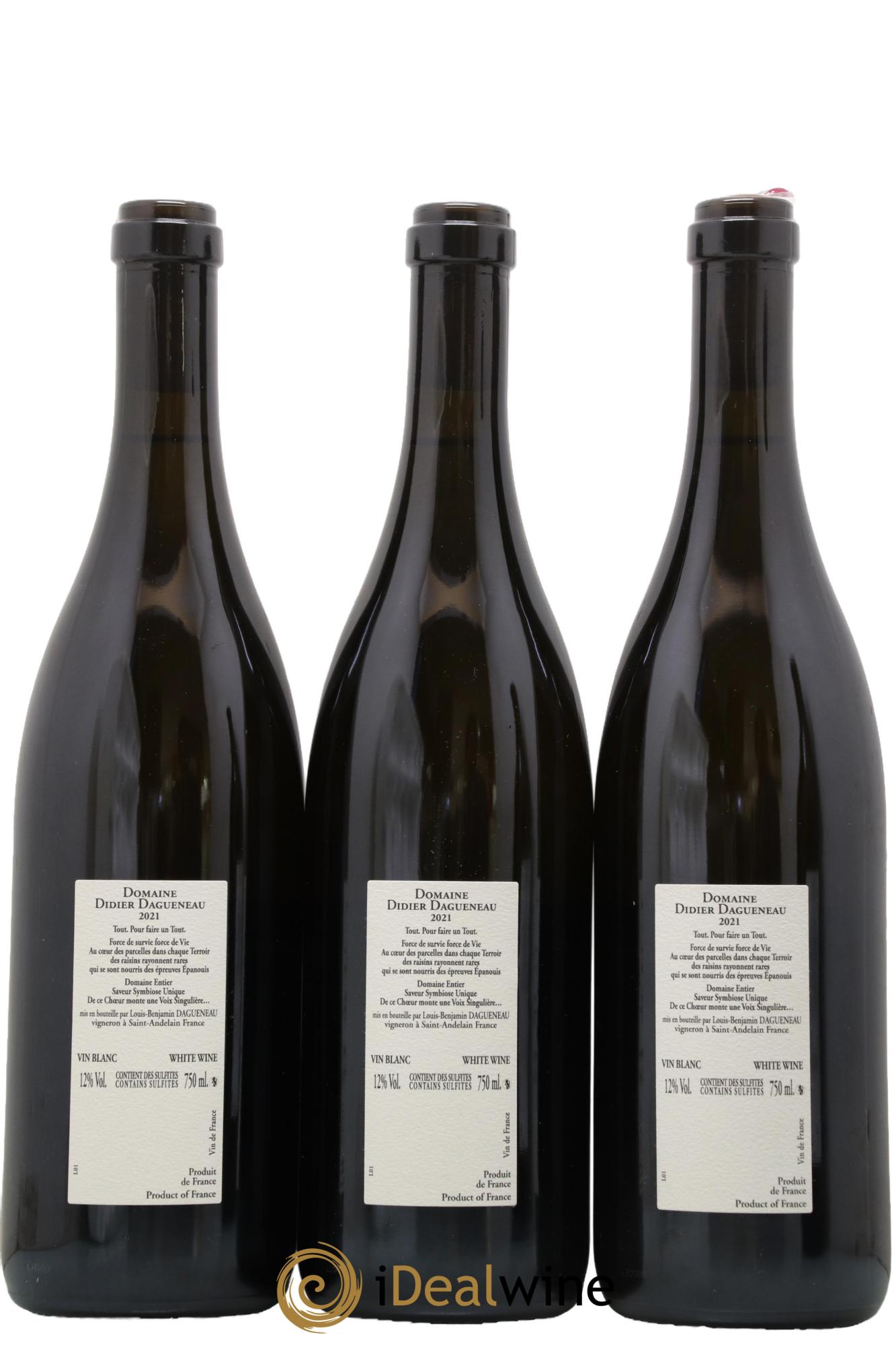 Vin de France XXI Dagueneau (Domaine Didier - Louis-Benjamin) 2021 - Posten von 3 Flaschen - 1