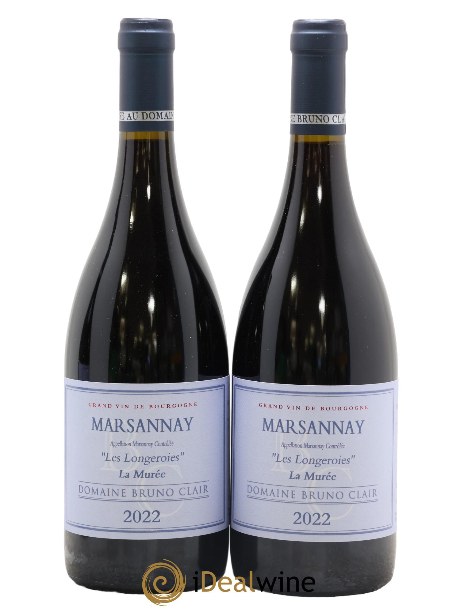 Marsannay Les Longeroies Cuvée La Murée Bruno Clair (Domaine) 2022 - Lot de 2 bouteilles - 0