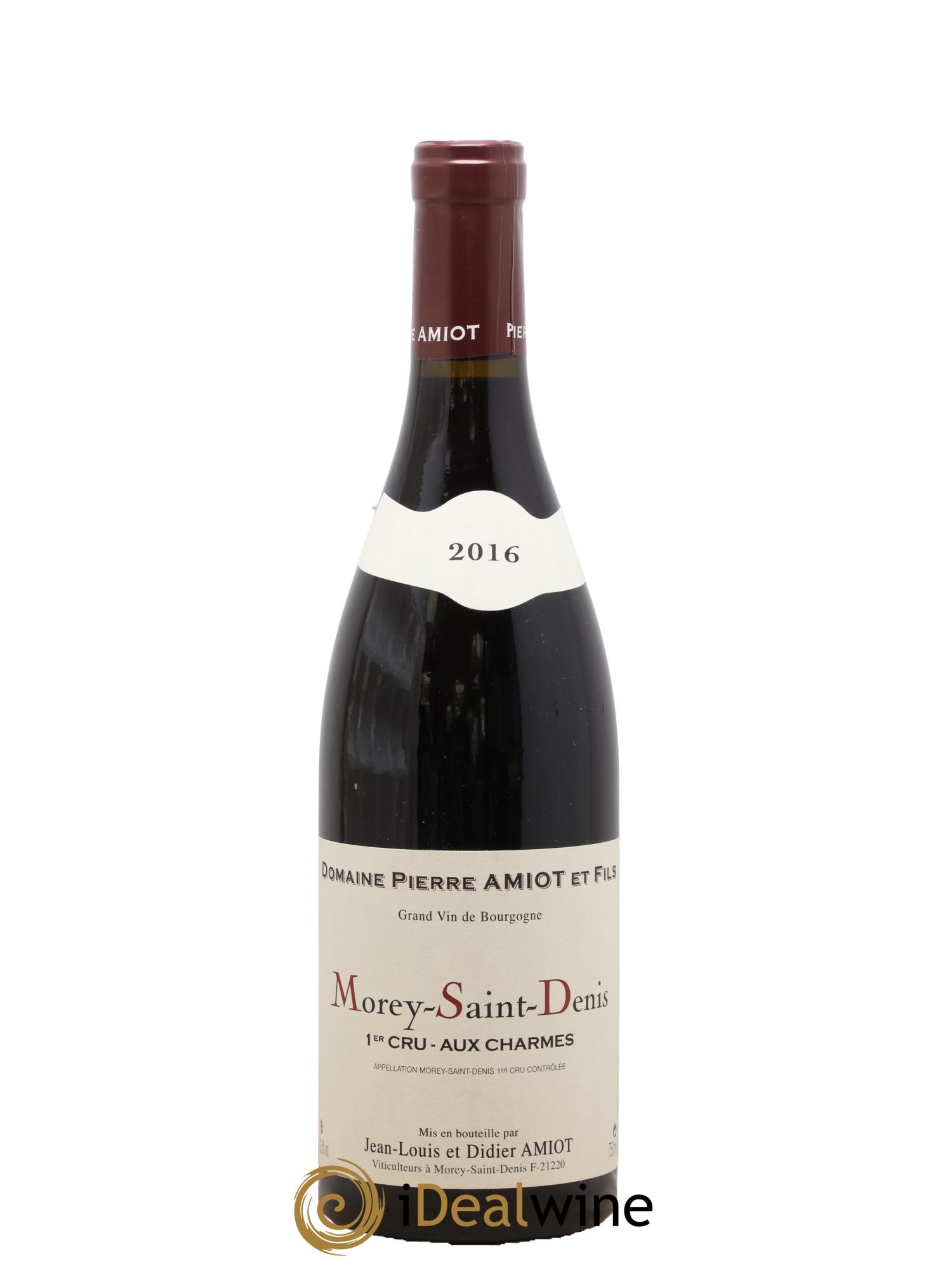 Morey-Saint-Denis 1er Cru Aux Charmes Pierre Amiot et Fils (Domaine) 2016 - Lot de 1 bouteille - 0