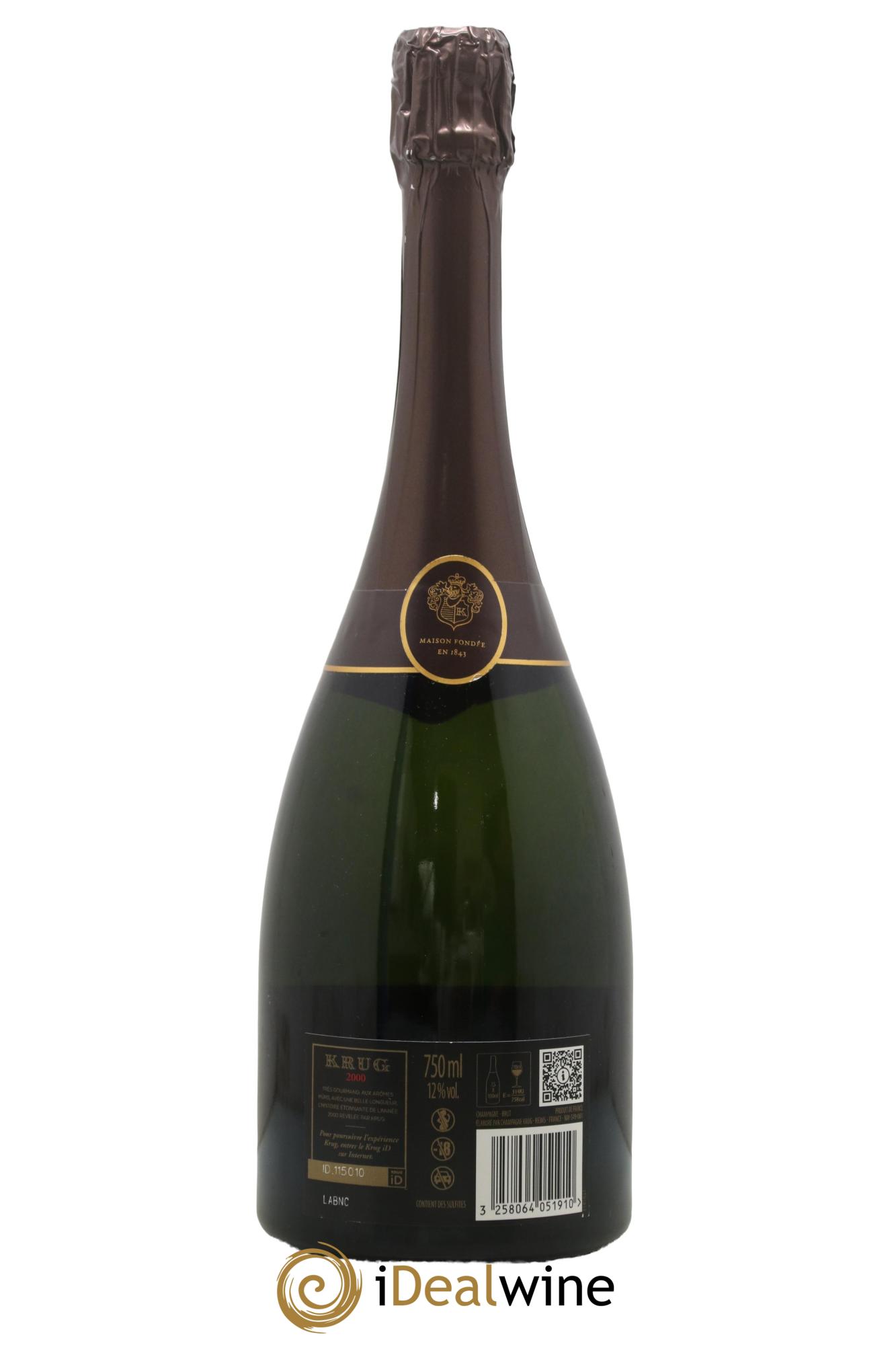 Vintage Krug 2000 - Lot of 1 bottle - 1