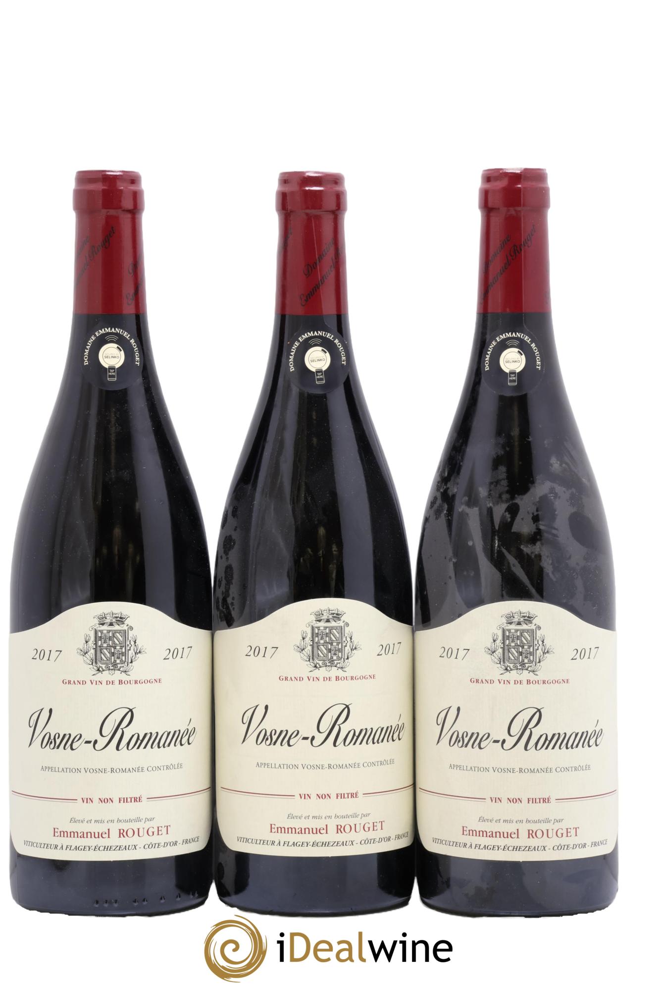 Vosne-Romanée Emmanuel Rouget 2017 - Lot de 3 bouteilles - 0