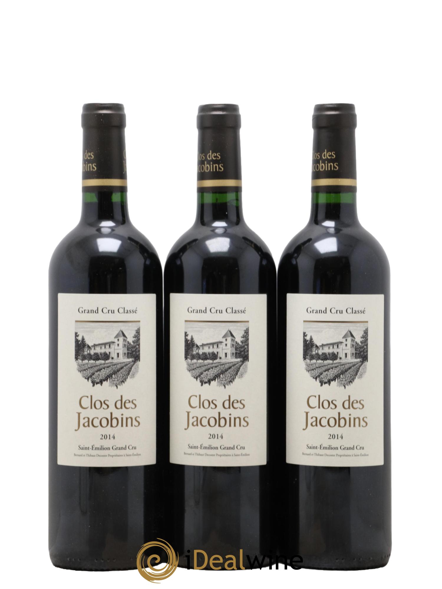 Château Clos des Jacobins Grand Cru Classé 2014 - Lotto di 6 bottiglie - 1