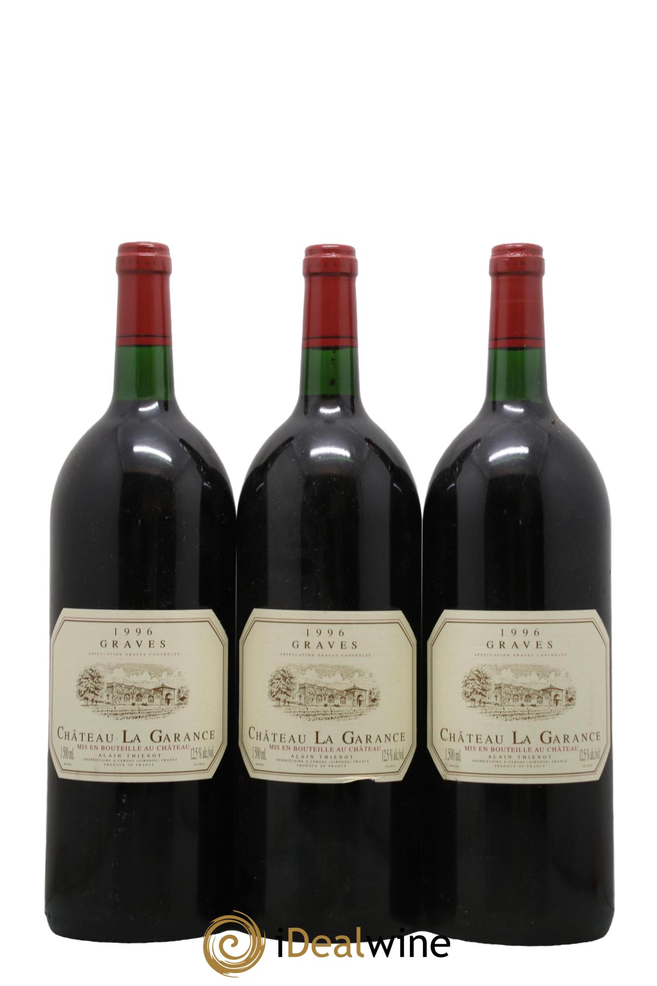 Graves Château La Garance 1996 - Lot de 3 magnums - 0