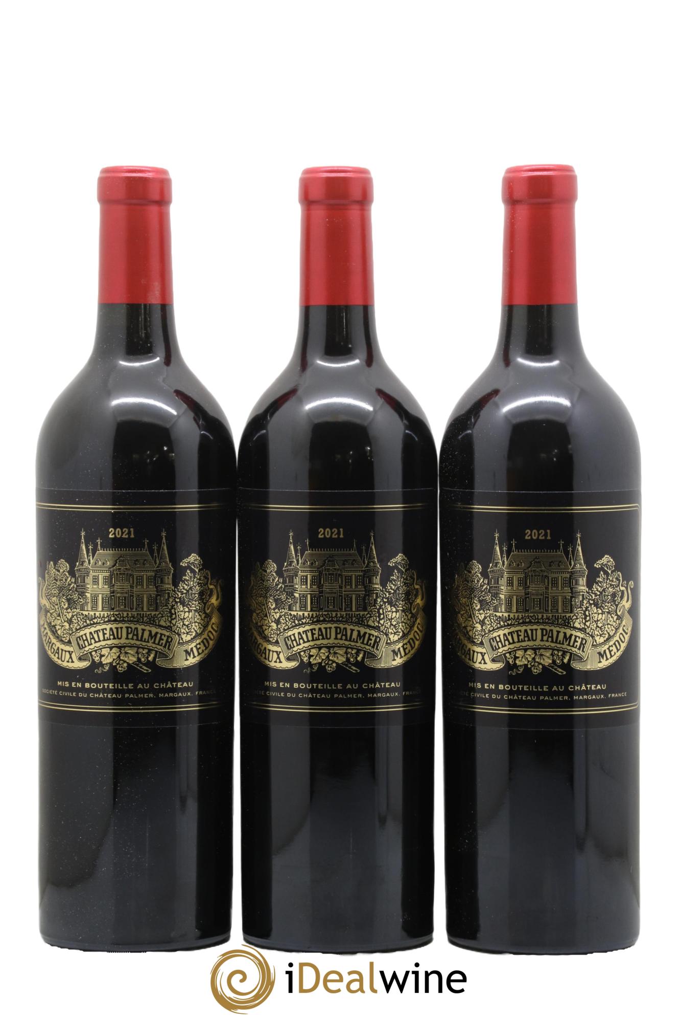 Château Palmer 3ème Grand Cru Classé 2021 - Lot of 3 bottles - 0
