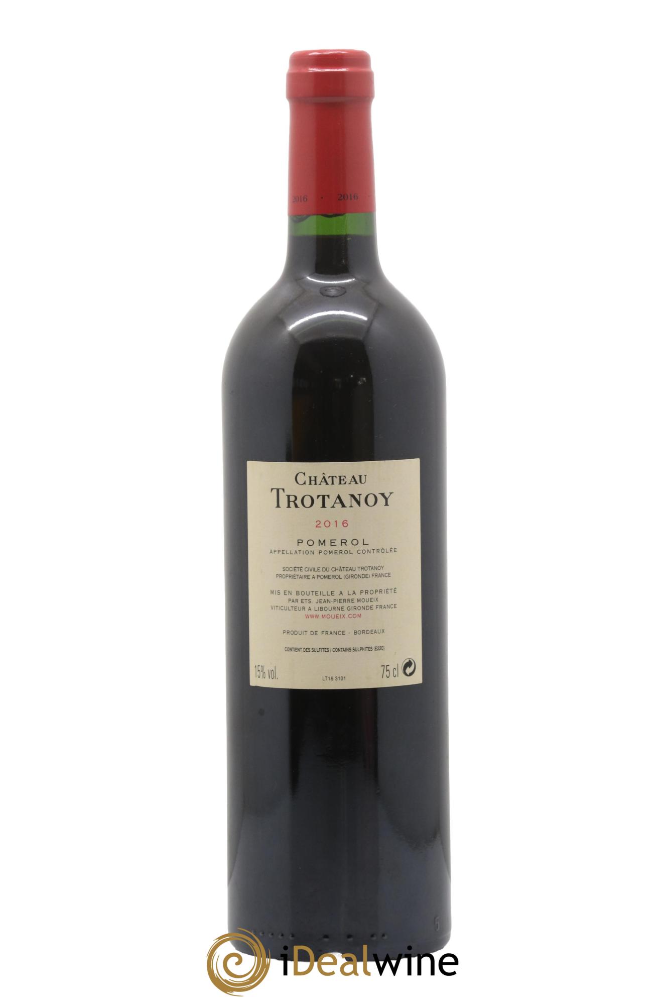 Château Trotanoy 2016 - Lot de 1 bouteille - 1