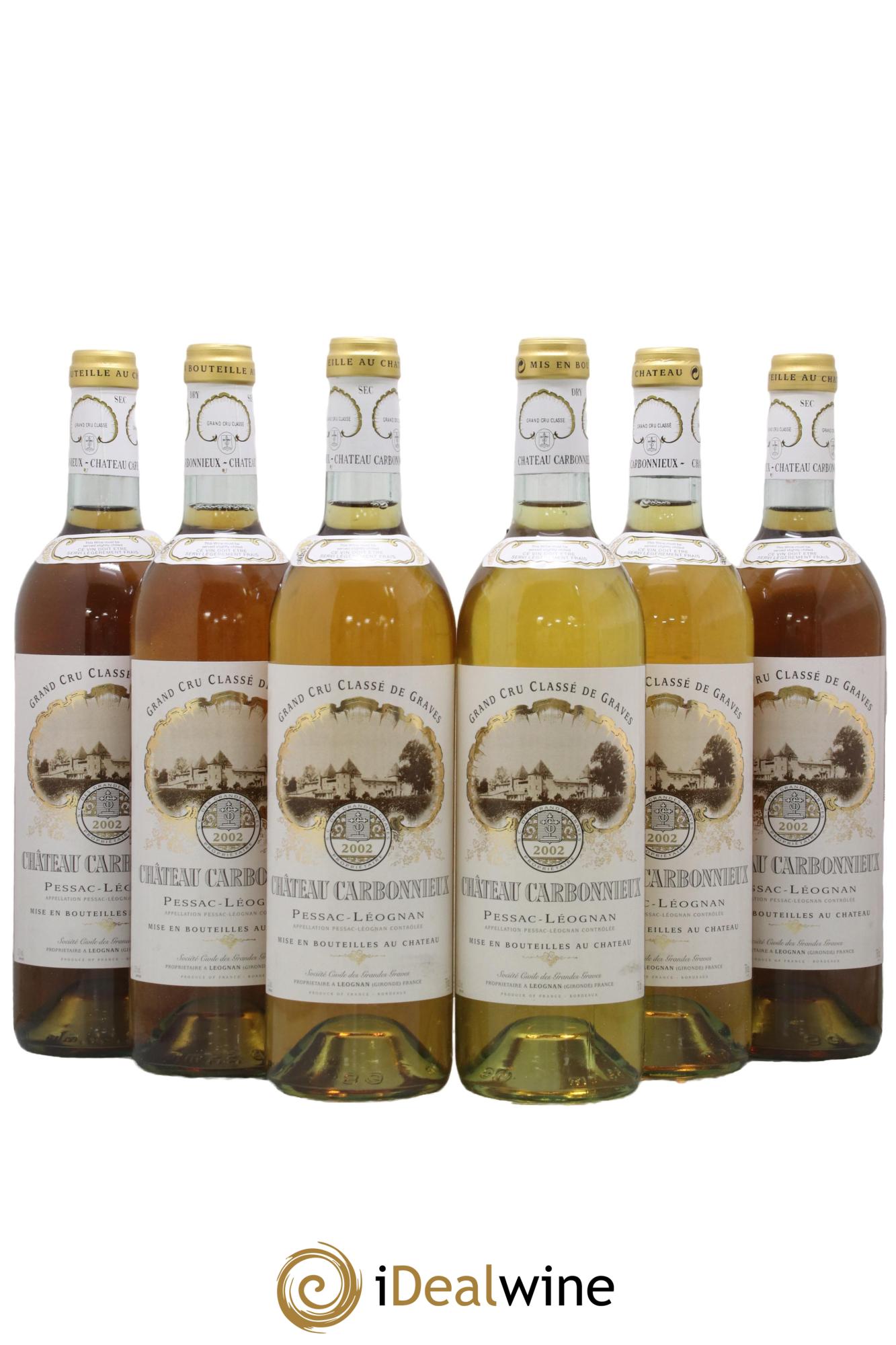 Château Carbonnieux Cru Classé de Graves 2002 - Lot of 6 bottles - 0