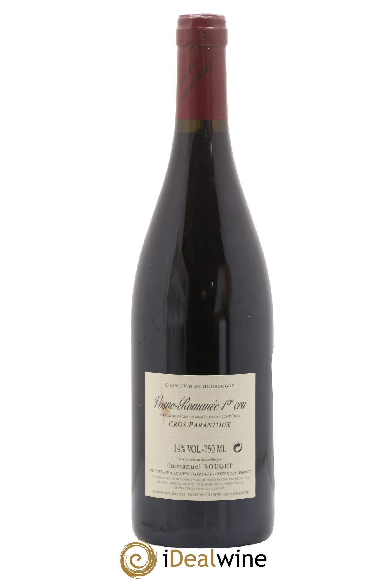 Vosne-Romanée 1er Cru Cros Parantoux Emmanuel Rouget 2019 - Lotto di 1 bottiglia - 1