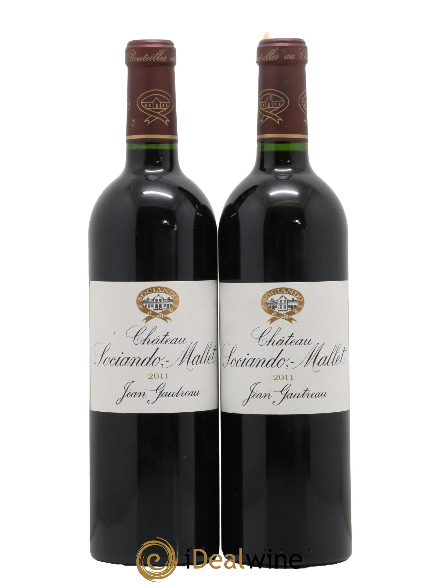 Château Sociando Mallet 2011 - Posten von 2 Flaschen - 0