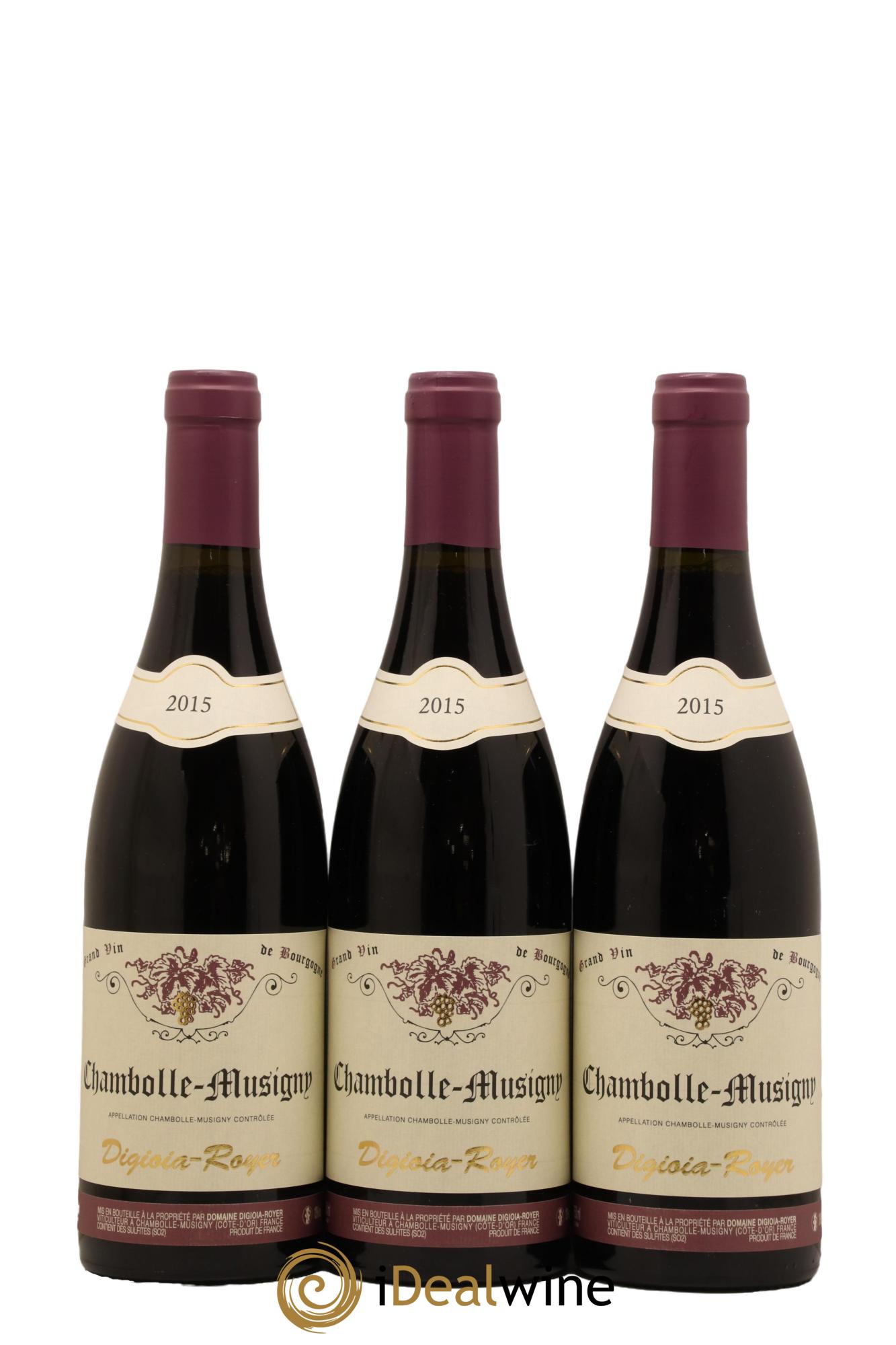 Chambolle-Musigny Domaine Digioia Royer 2015 - Lot de 3 bouteilles - 0