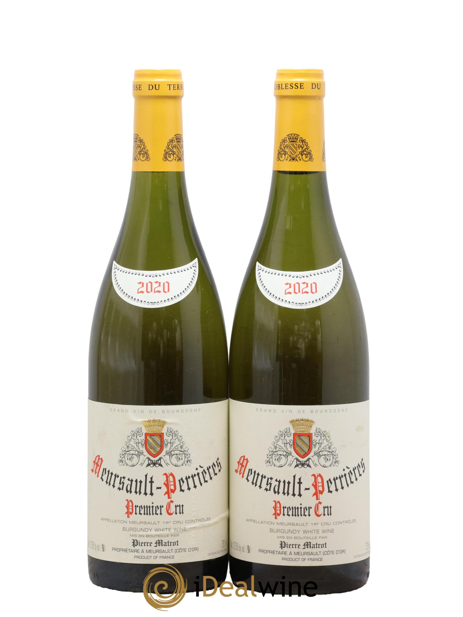 Meursault 1er Cru Perrières Matrot (Domaine) 2020 - Lot de 2 bouteilles - 0