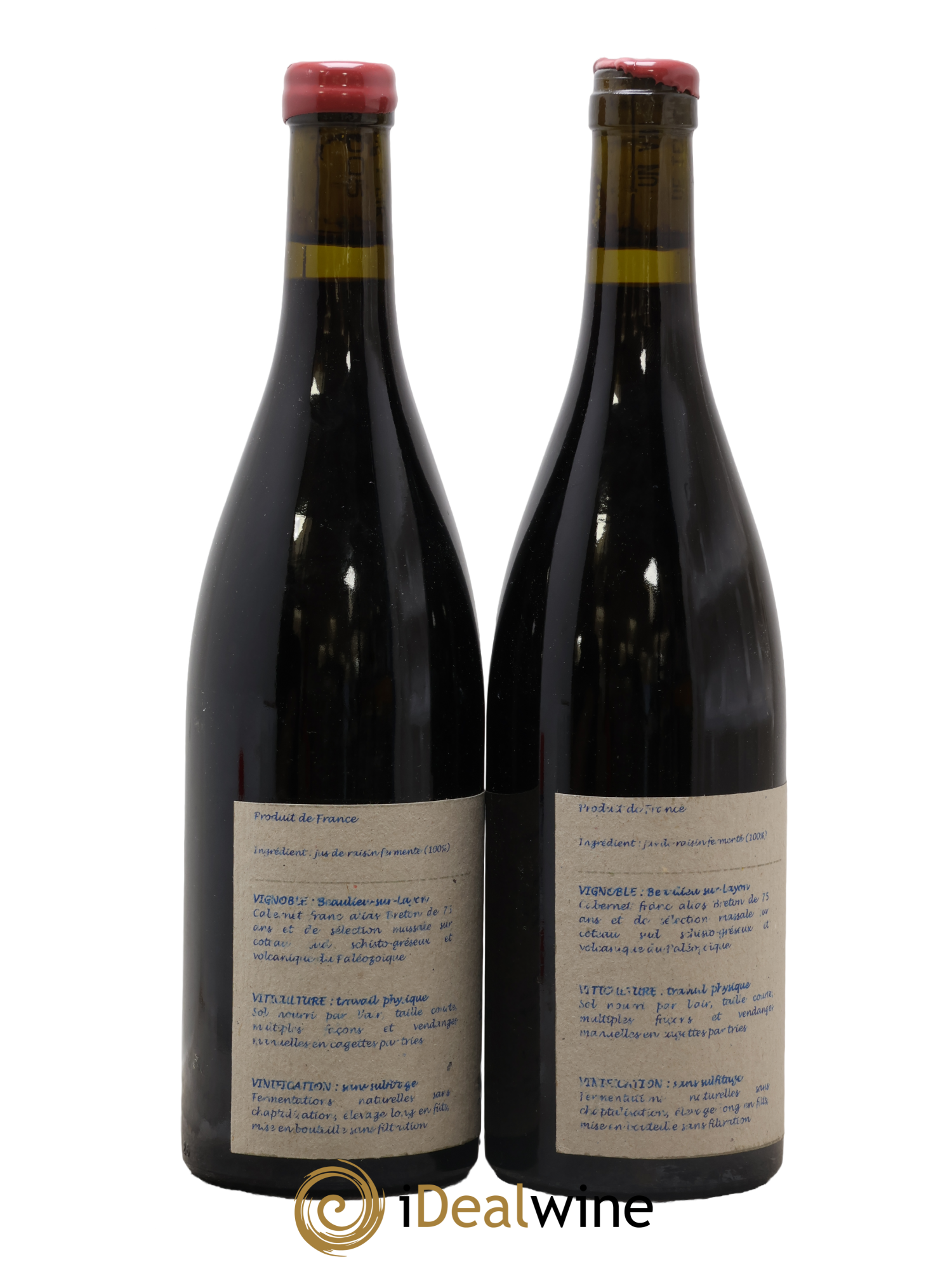Vin de France Un vin de Terre Libre comme l'Air Le Sang de Lumière des Vieilles Vignes ... des Gasneries Josette Medau & Pierre Weyand 2005 - Lot of 2 bottles - 1