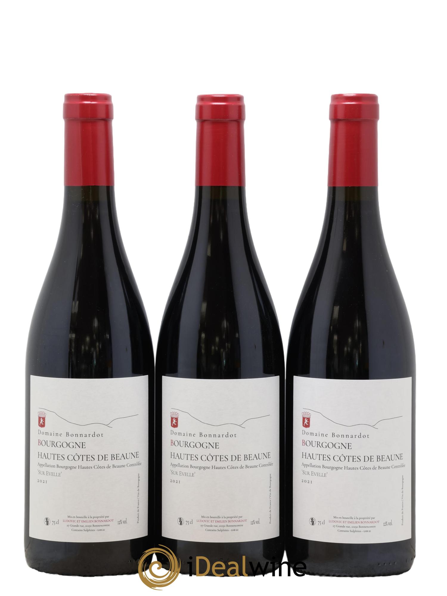 Hautes-Côtes de Beaune Sur Evelle Bonnardot 2021 - Lot de 3 bouteilles - 0