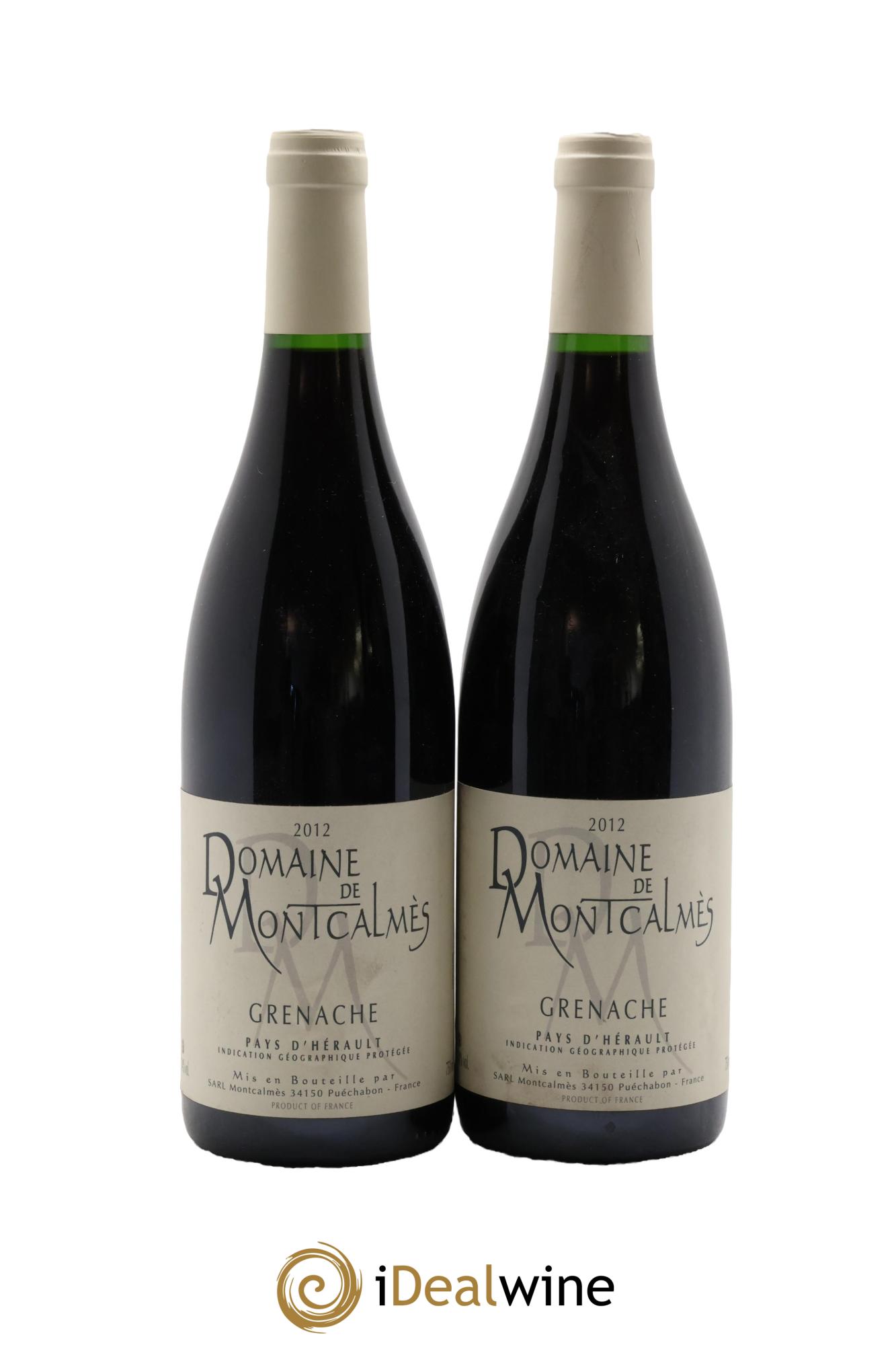 Vin de France Domaine de Montcalmès Grenache Frédéric Pourtalié 2012 - Lotto di 2 bottiglie - 0