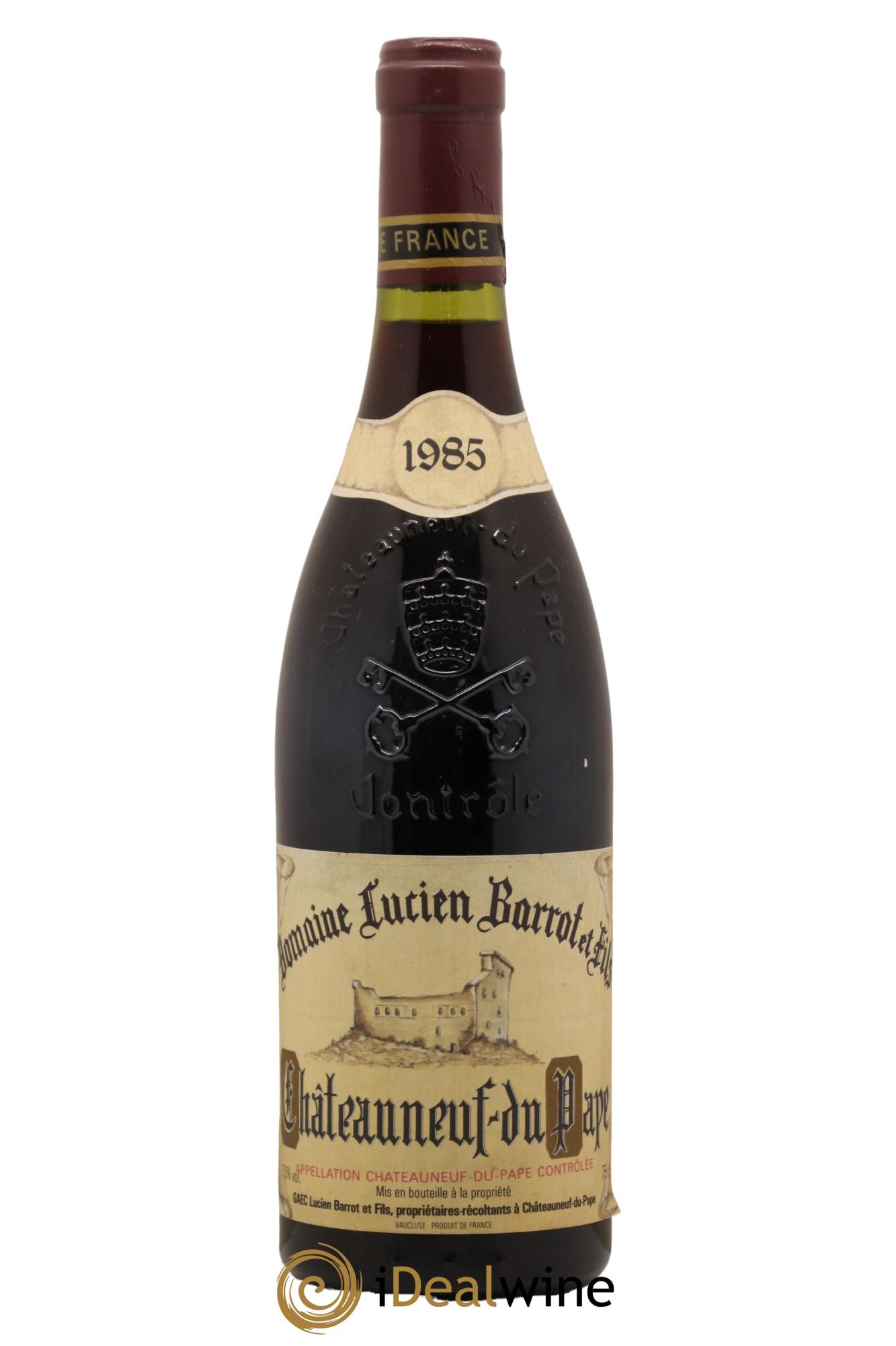 Châteauneuf-du-Pape Domaine Lucien Barrot Et Fils 1985 - Lot de 1 bouteille - 0