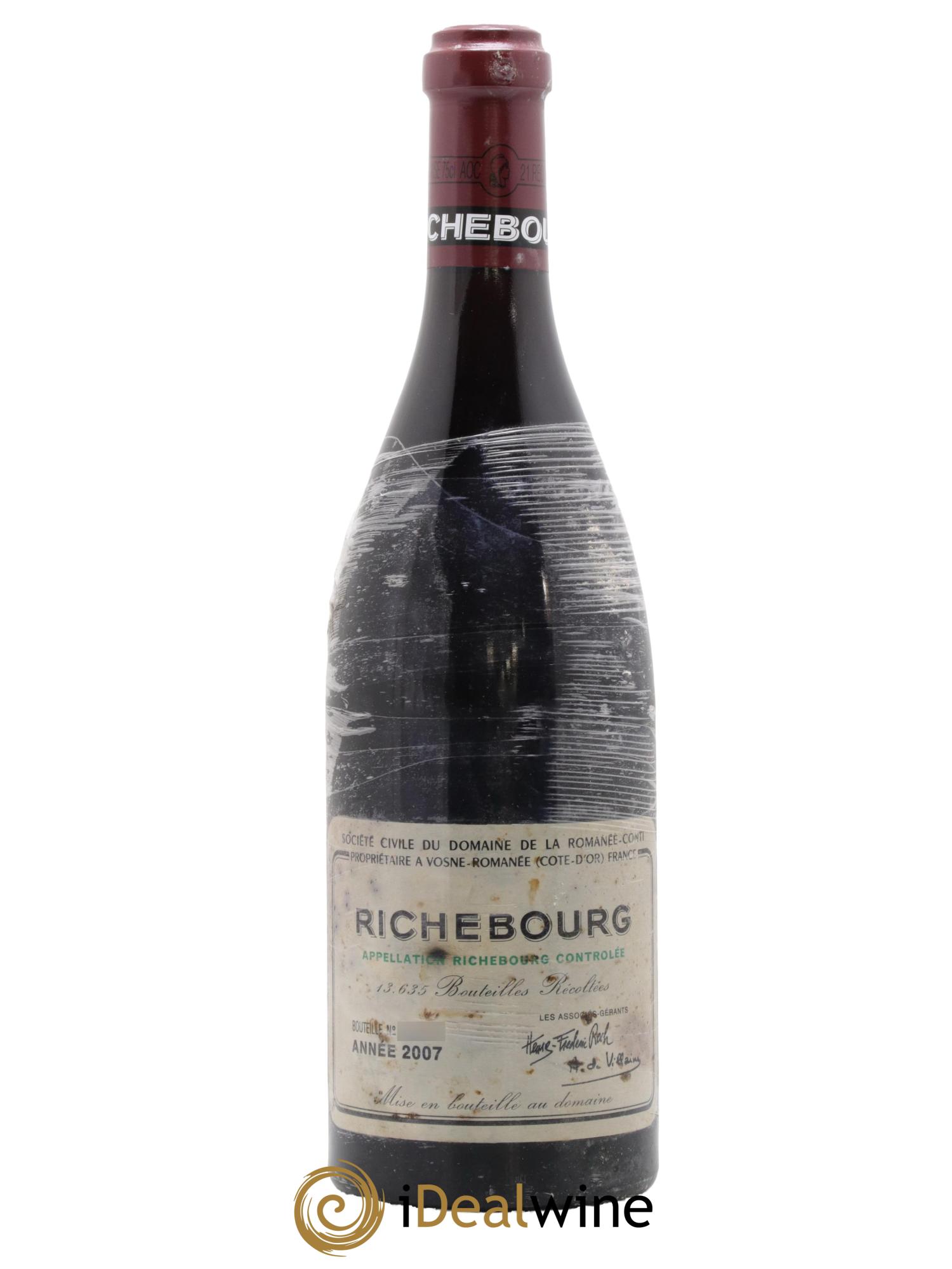 Richebourg Grand Cru Domaine de la Romanée-Conti 2007 - Lotto di 1 bottiglia - 0