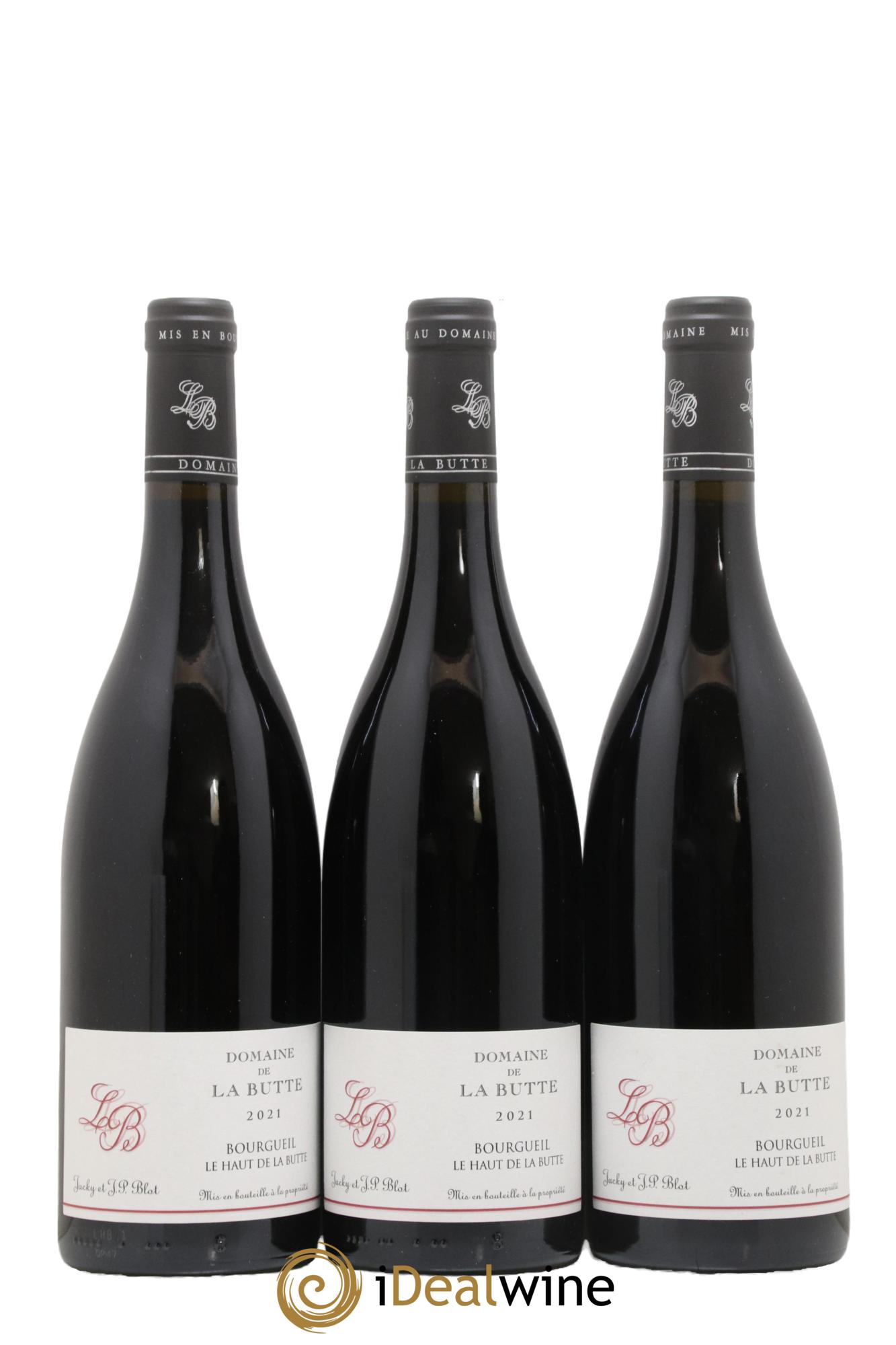 Bourgueil Le Haut de La Butte Domaine de La Butte - Jacky Blot 2021 - Lot de 3 bouteilles - 0
