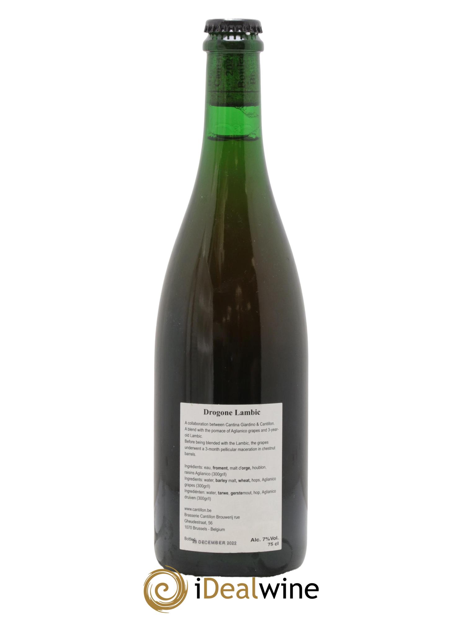 Bière Gueuze Drogone Lambic Cantillon (bottled 2022) - Posten von 1 Flasche - 1